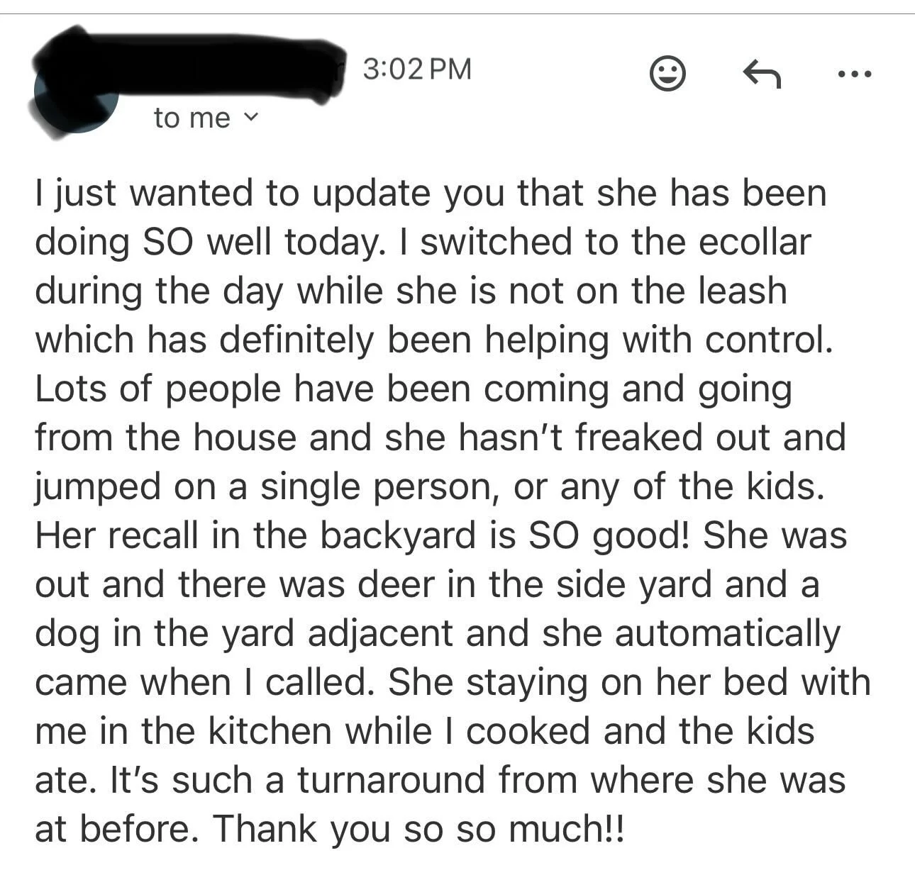 We do what we do for a lot of reasons, but every once in a while we get a really special case, and this is a go home follow up email from one of those special dogs 🥹🥹This is why we do what we do
#sr4ptraining #sr4pbootcamp