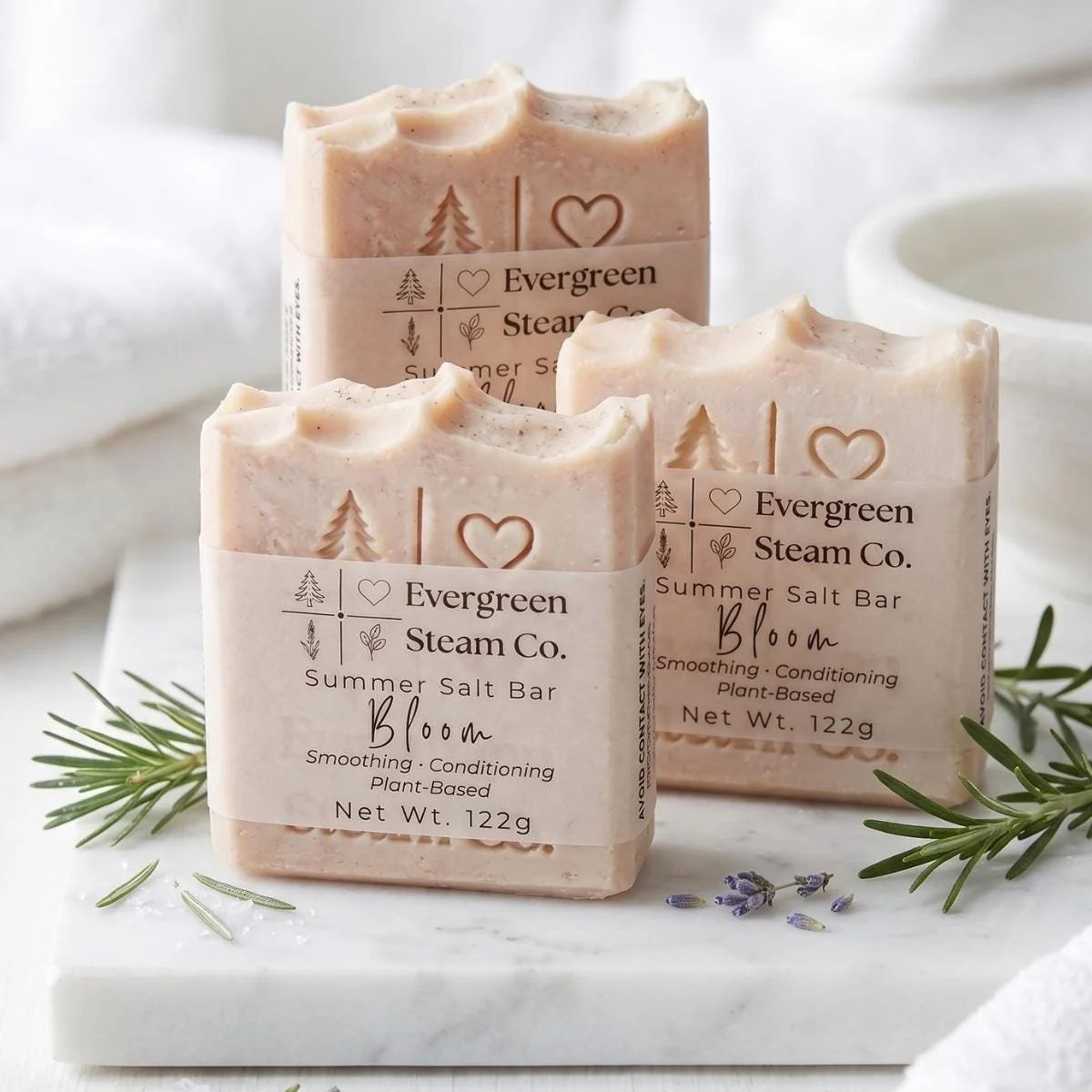 Salt Soap Bar | Plant-Based, Smoothing & Conditioning