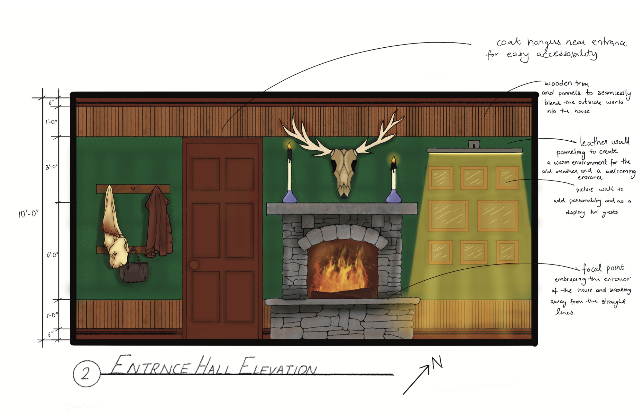 Entrance Hall Elevation