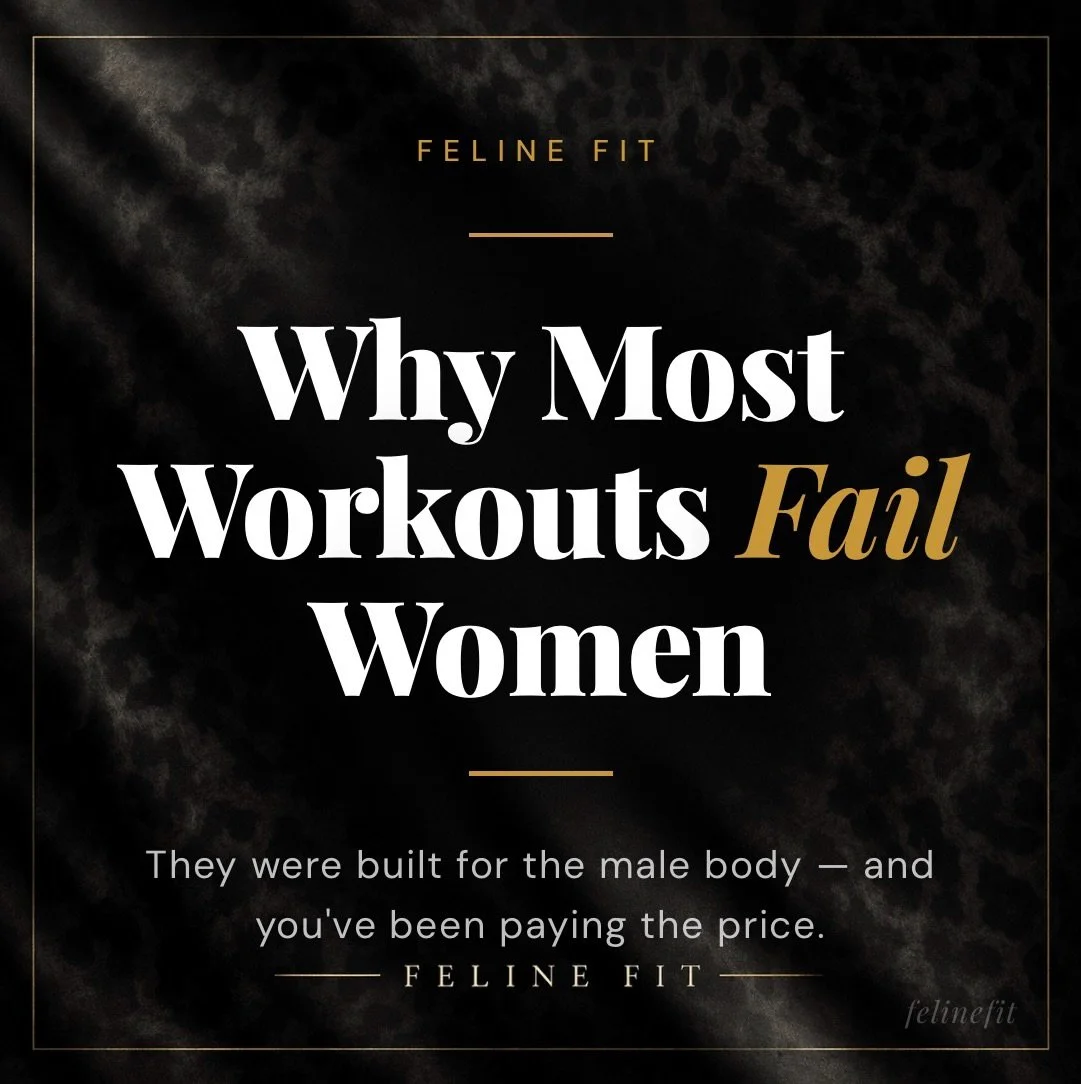 Most women don&rsquo;t fail their workouts.
Their workouts fail them.

Built on male data.
Designed for a 24-hour hormonal cycle.
Then handed to women and called &ldquo;universal.&rdquo;

So you push harder. Eat less. Try more.
And when your body doe