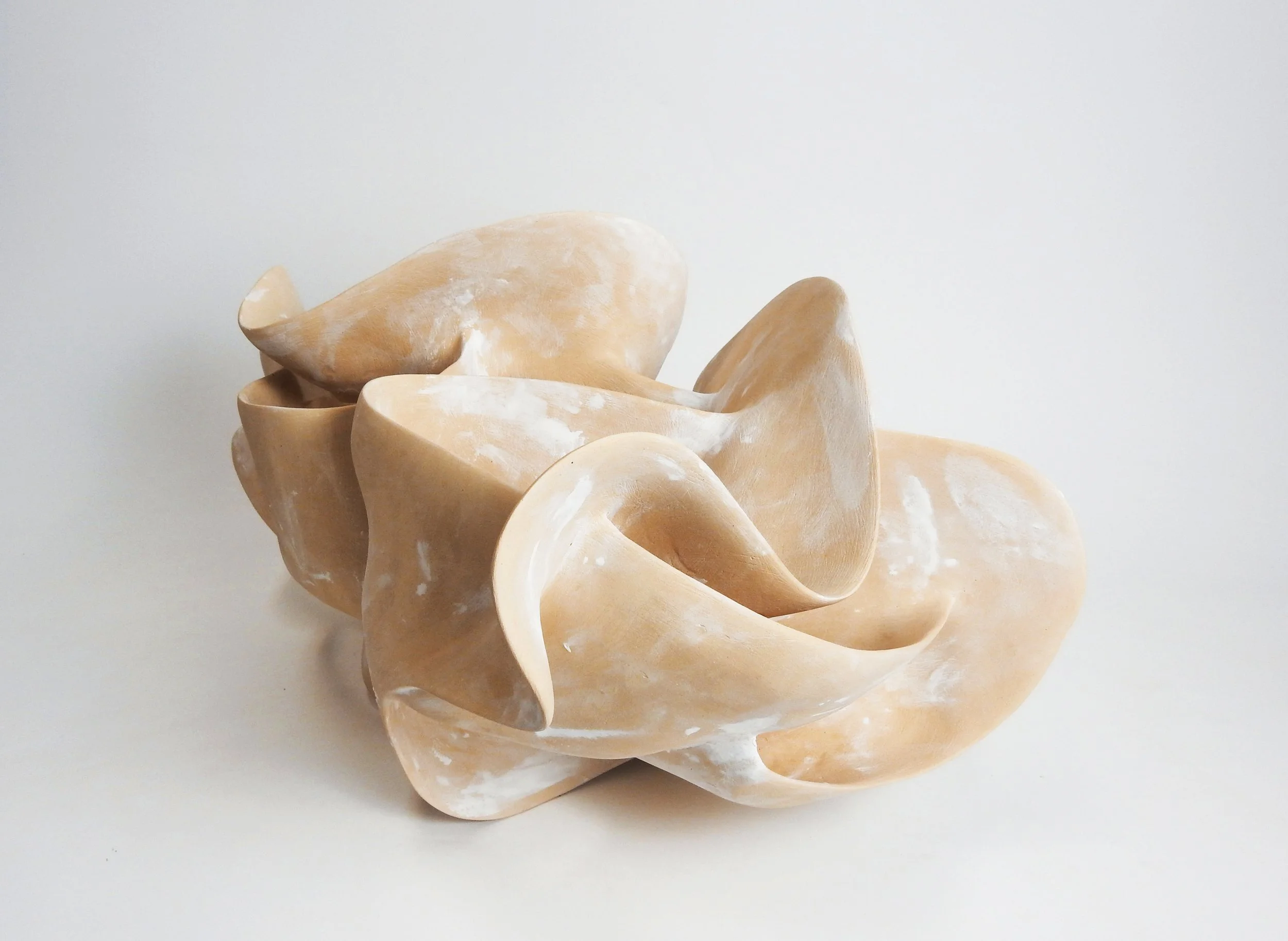 DU QINFEN 杜沁芬
,
韵生 
Resonant Growth
,
2025
,
Jingdezhen stoneware
,
54 × 45 × 26 cm