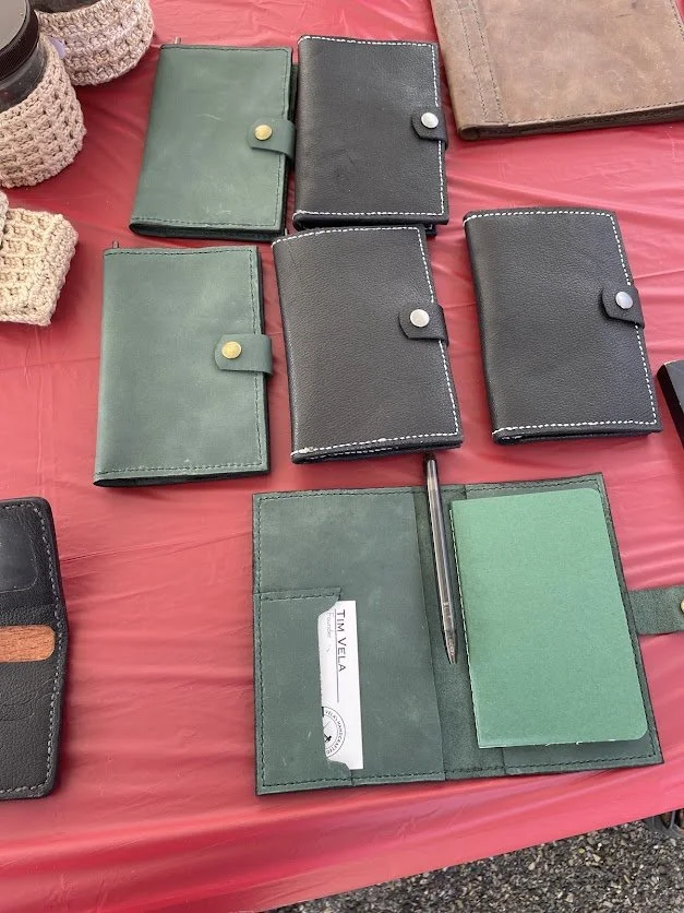 Leather Notebook Cover w/ Notebook 4.5