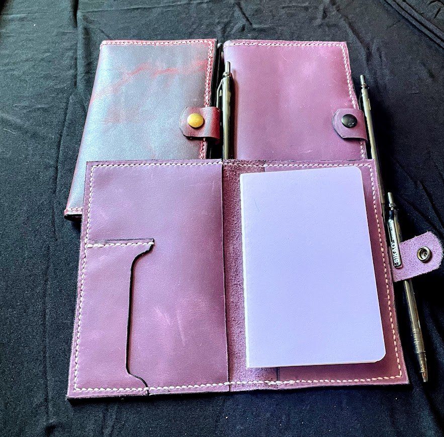 Leather Notebook Cover w/ Notebook 4.5