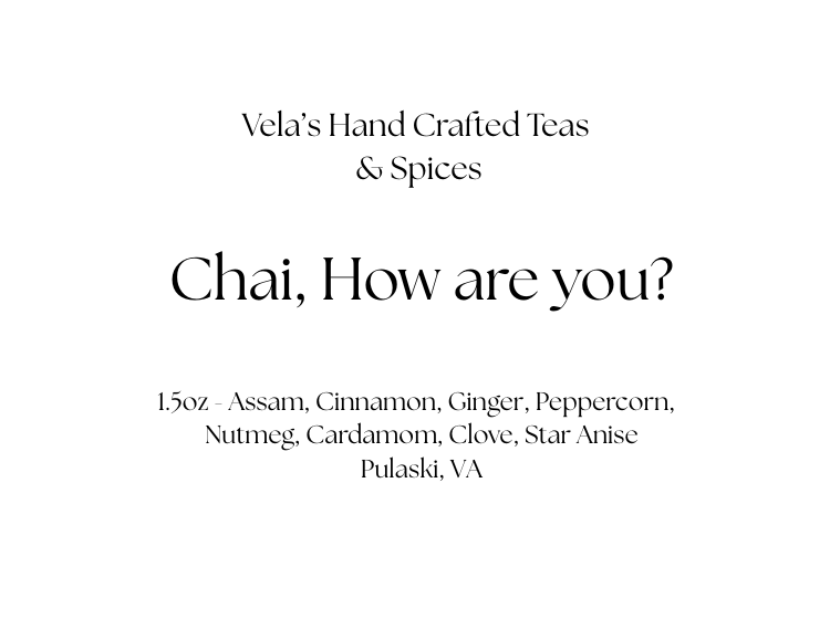 Chai, How are You?