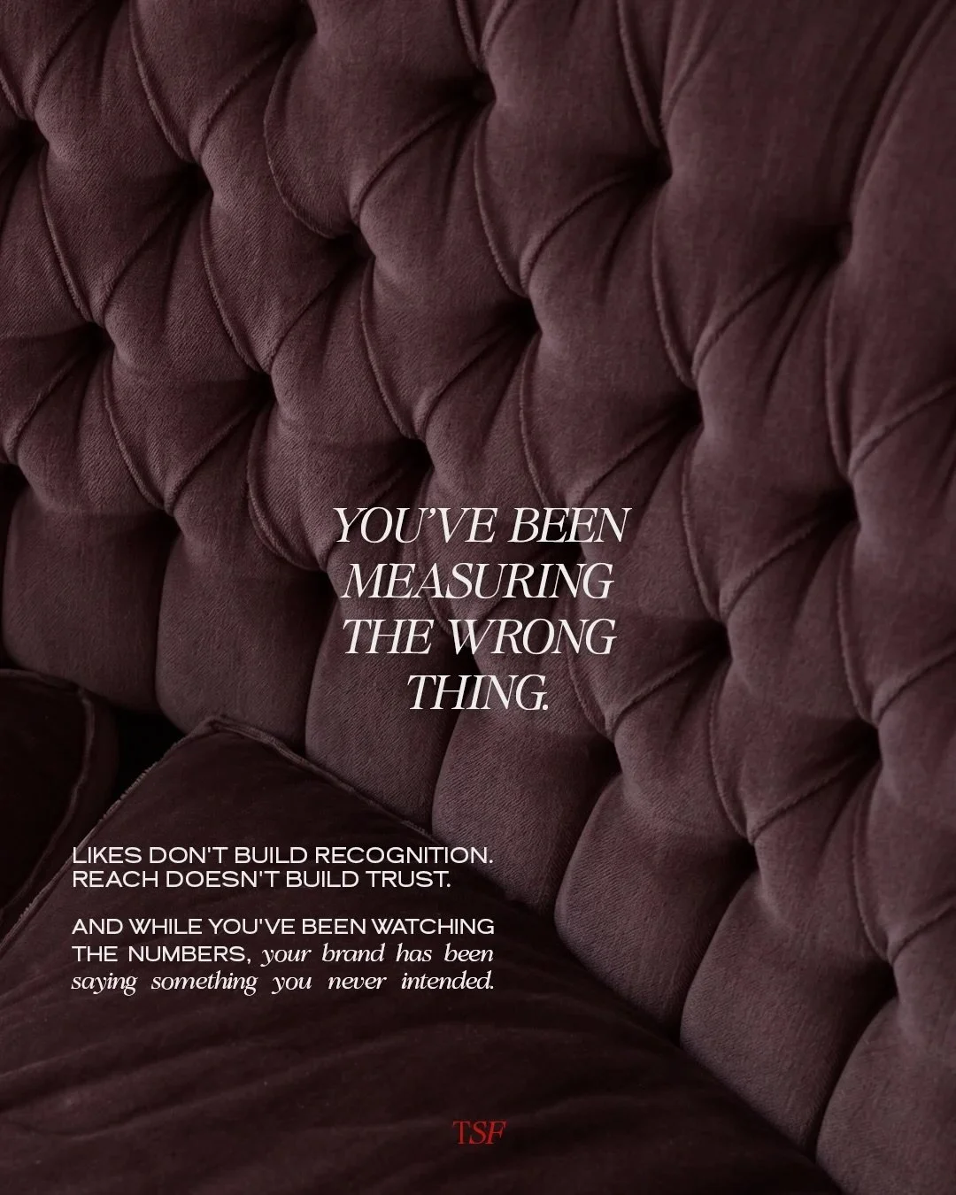 We can tell everything about a brand in the first five minutes.

Not from the numbers. From what it makes us feel.

Most brands are optimizing for reach while they&rsquo;re quietly losing their audience&rsquo;s trust.

The fix isn&rsquo;t more conten