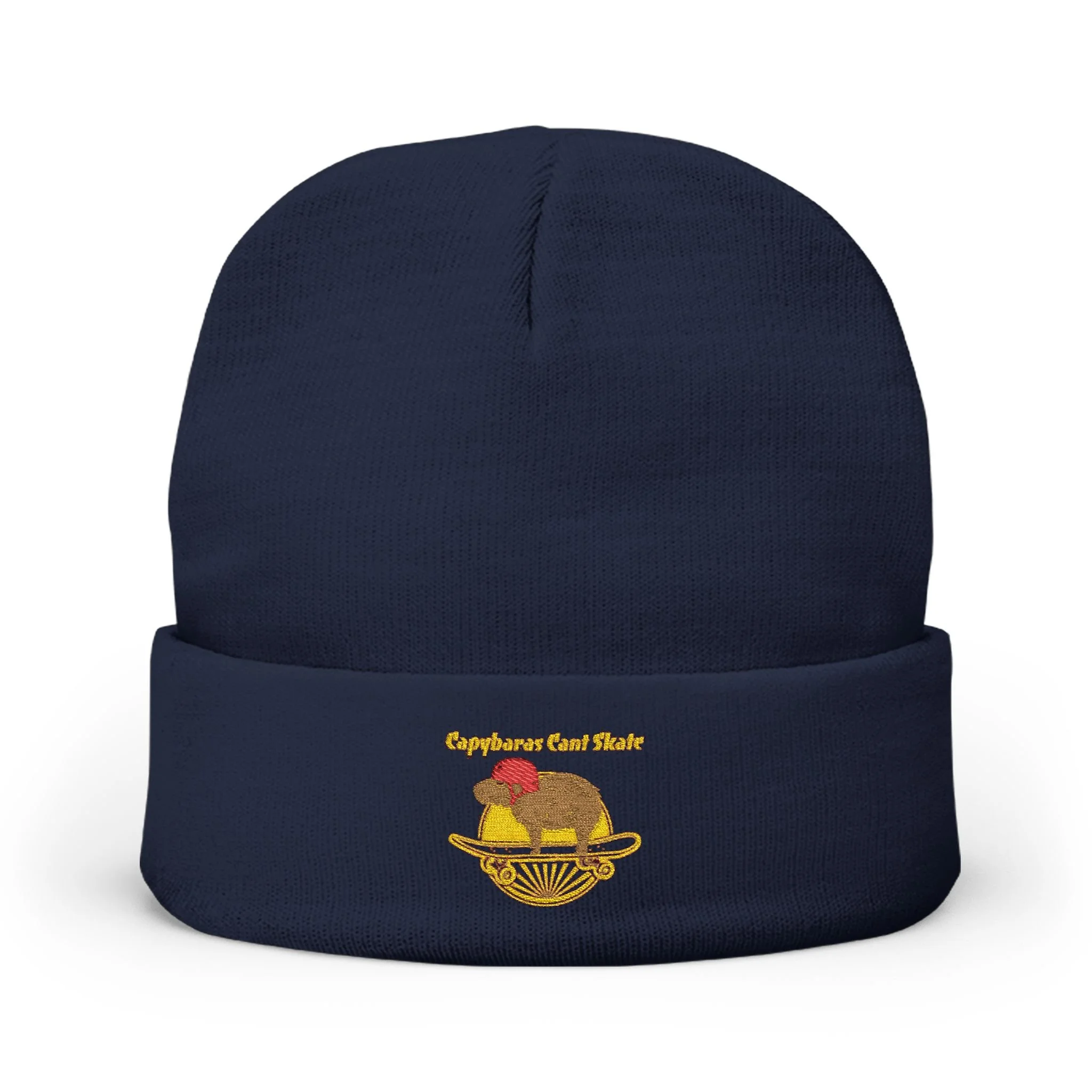 Embroidered Captain's Crab Shack Knit Beanie