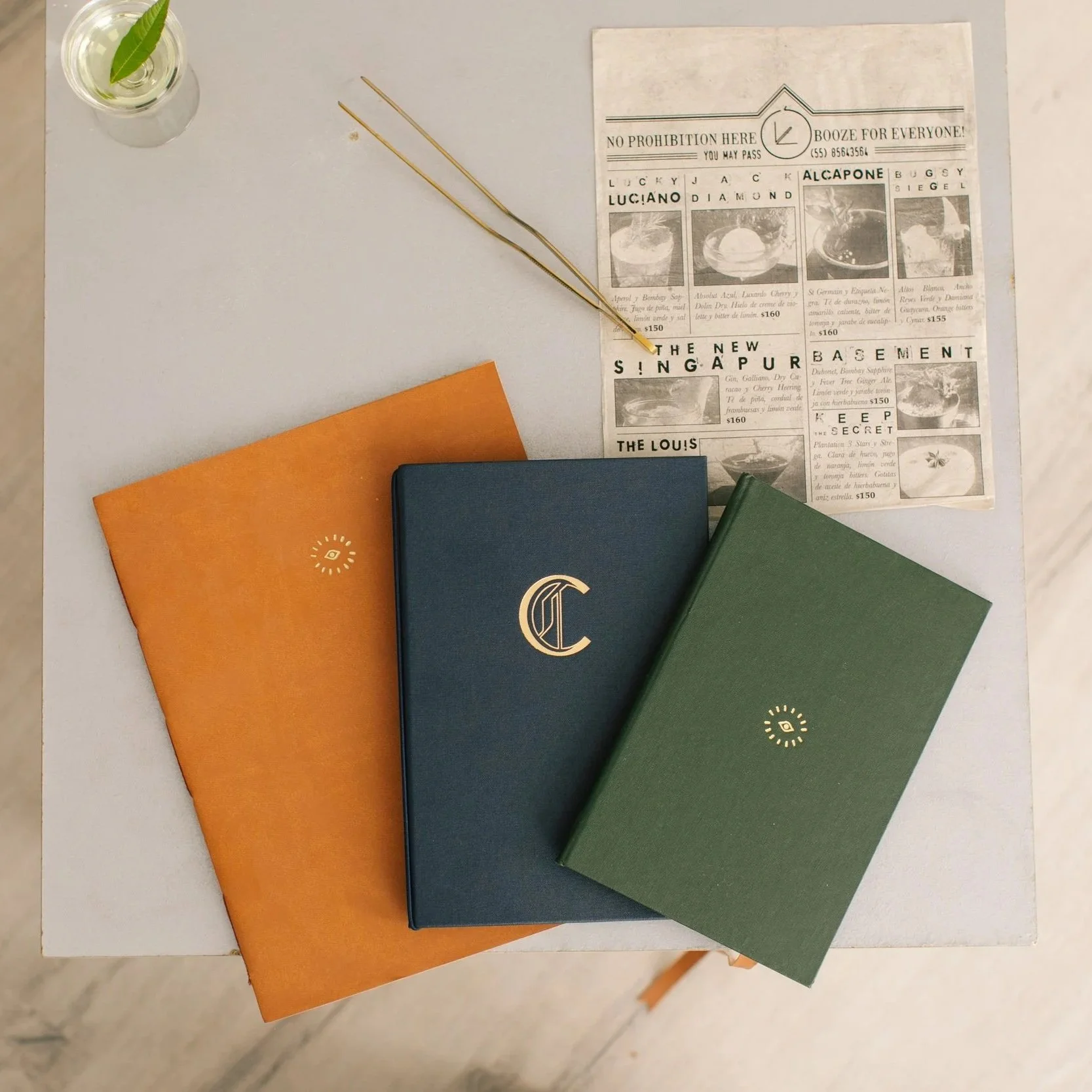 Cocktail drinks designed by David Paz for Xaman Bar and Colonia Speakeasy, showcasing author mixology concepts.