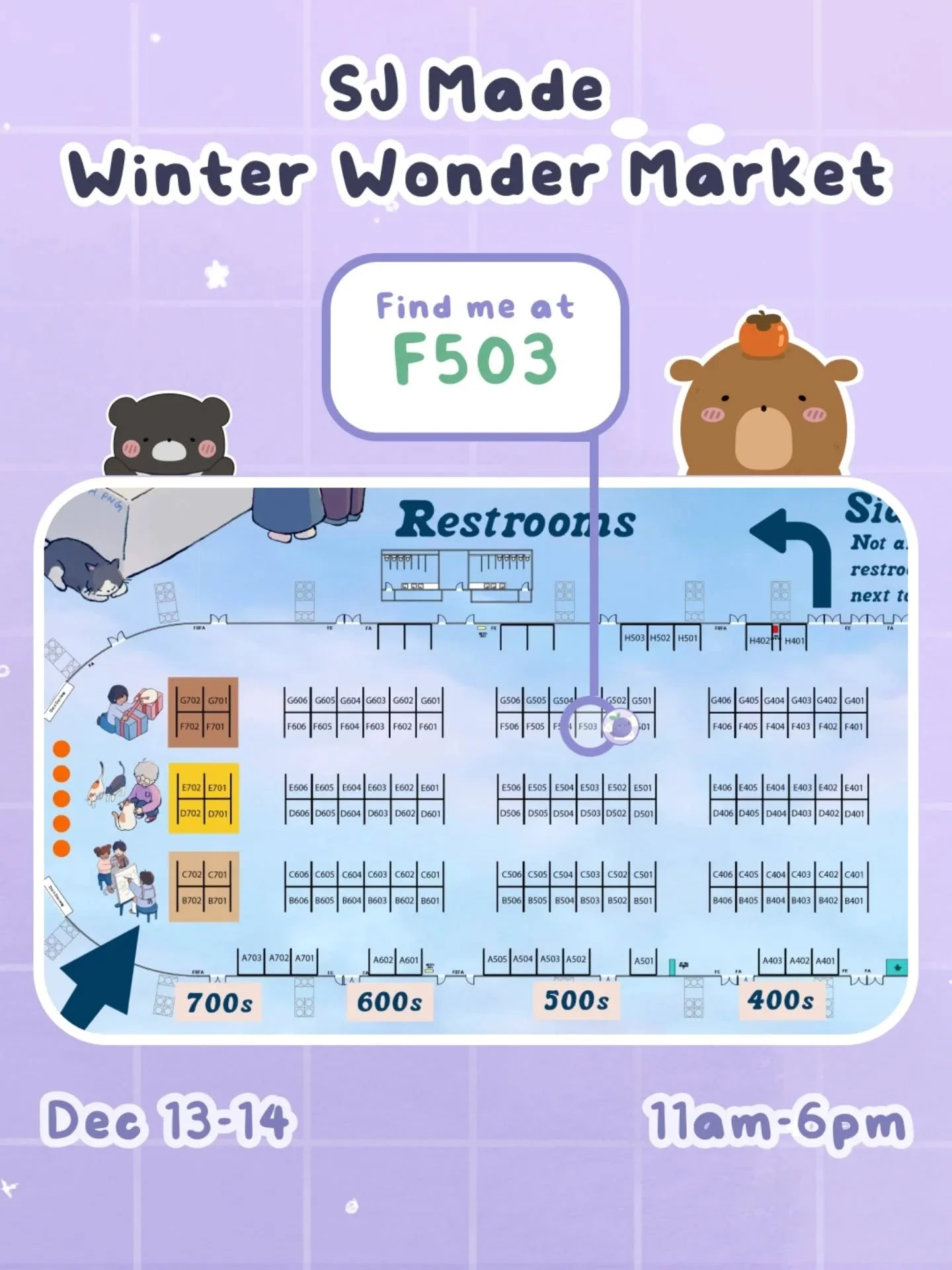 See you at @sjmade Winter Wonder Market this weekend! 🙂&zwj;↕️