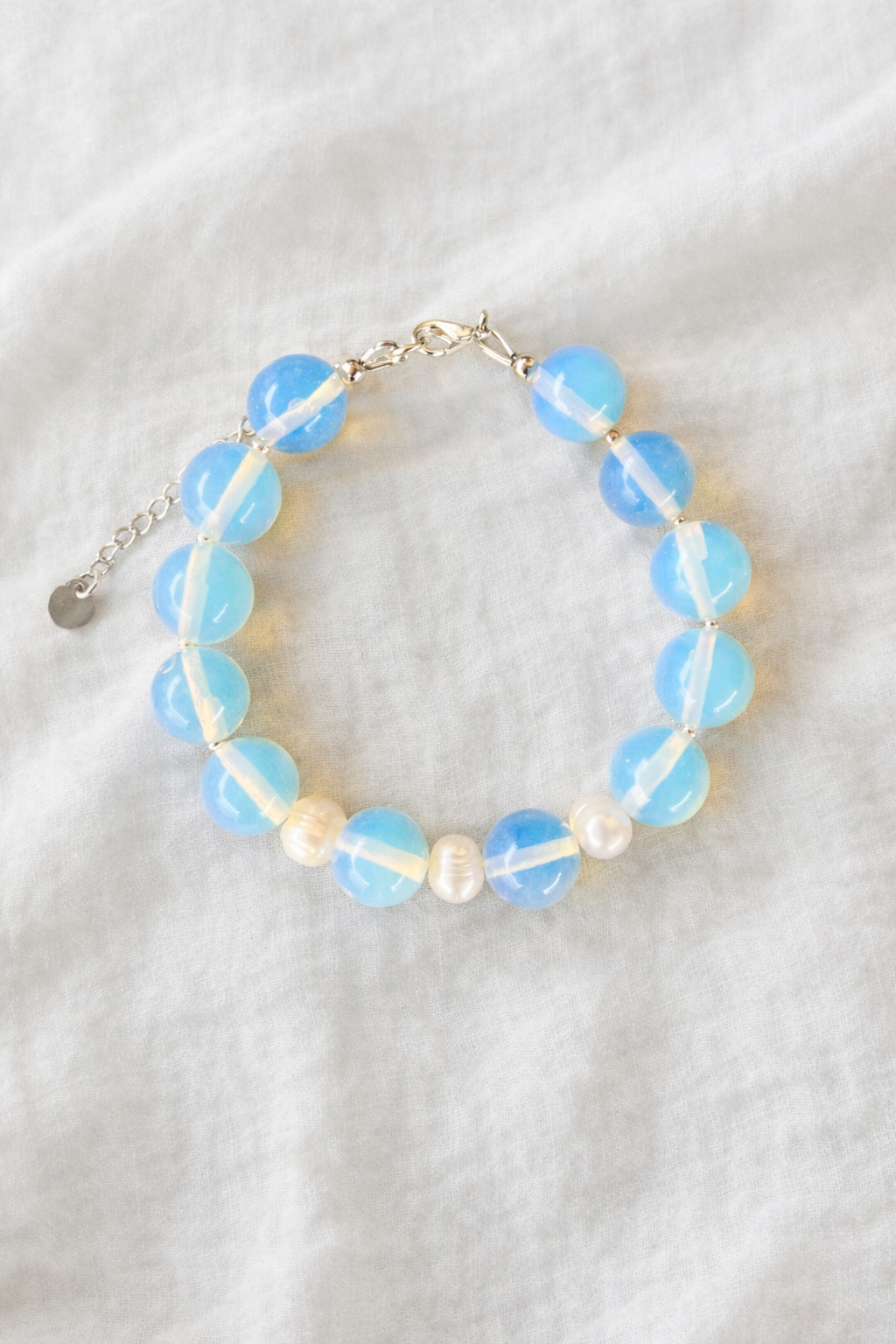 Opalite and Pearl Bracelet