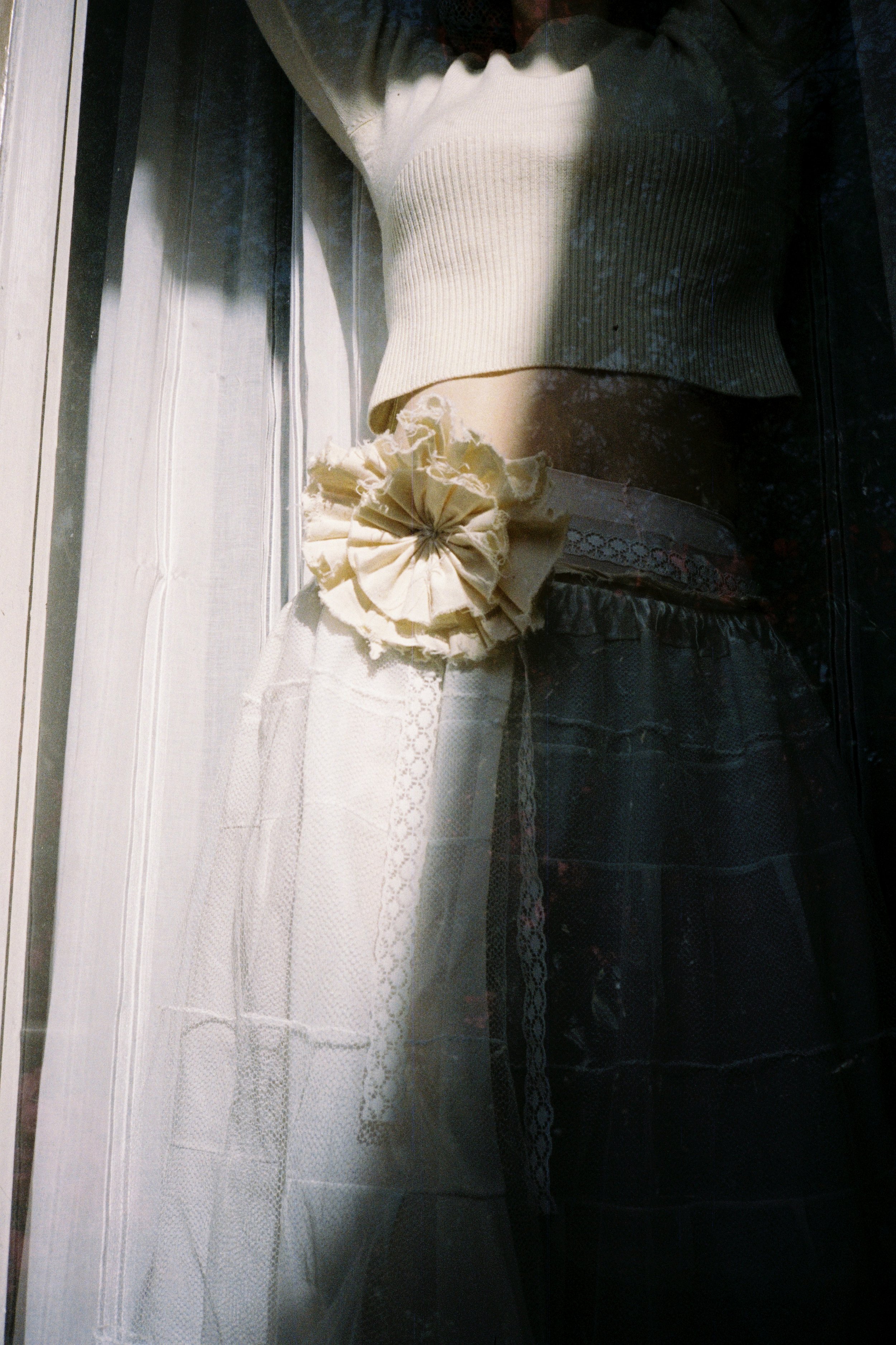 Rosette Appliqué Brooch