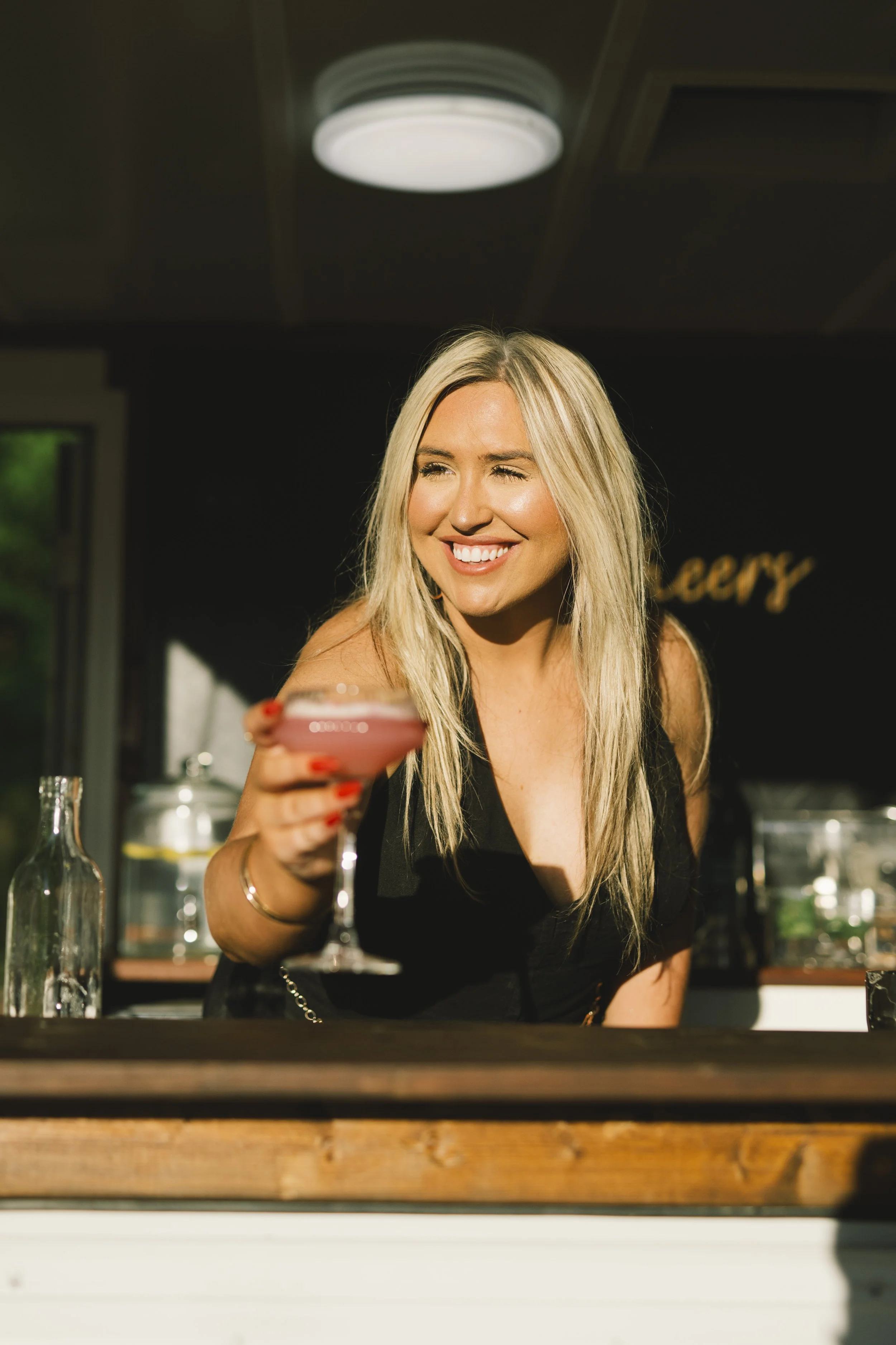 Owner of The Social Hour, Pinckney Watford, a mobile bar and bartending services based in Aiken SC
