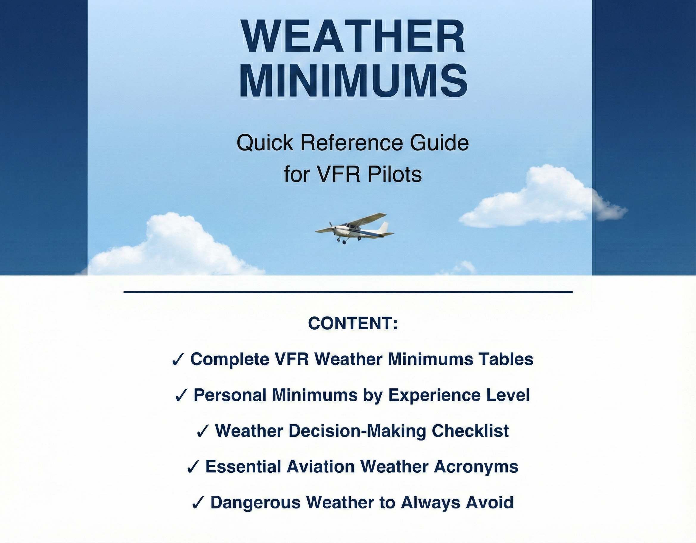 VFR Weather Minimums: Everything Student Pilots Need to Know (+ Free Checklist)