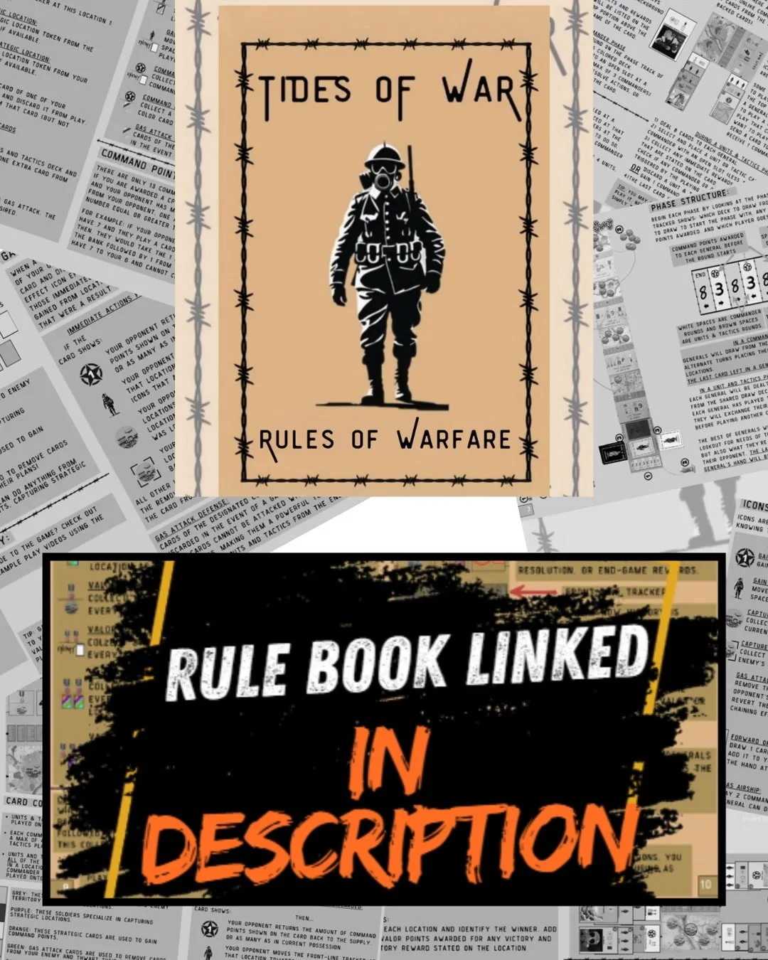 Looking for feedback and new community members for Tides of War and Double Play Games. 

Check out the full rulebook and be part of the community by leaving comments so we can improve the rulebook for launch! 
https://drive.google.com/file/d/1p0OroRT