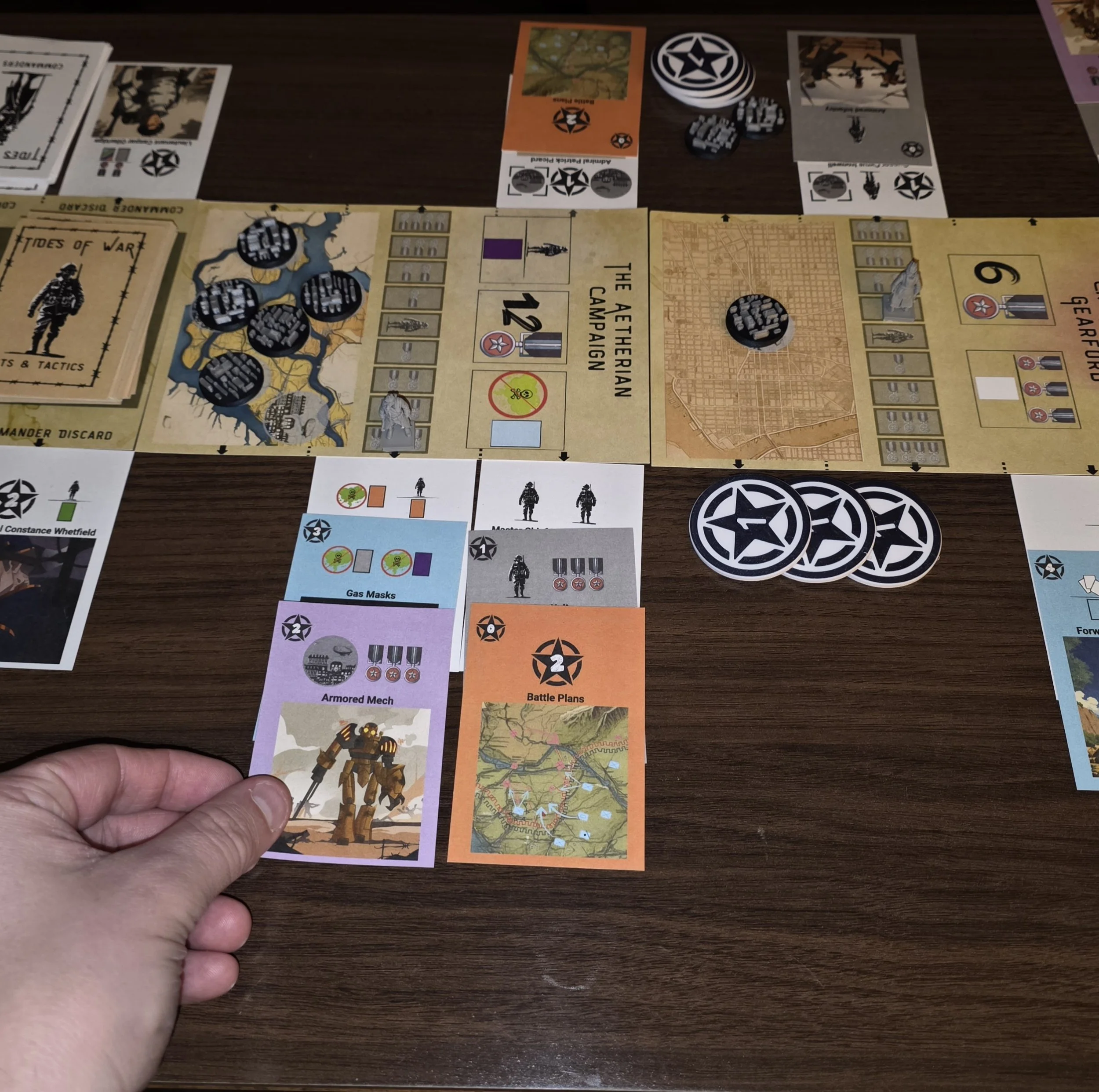 Tides Of War Player Playing a Card