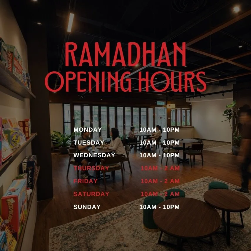 A quiet corner, a familiar table, and space for your crew.

This Ramadan, the hideout stays open a little longer for conversations that linger, games that stretch past midnight, and moments shared over good food. 🌙