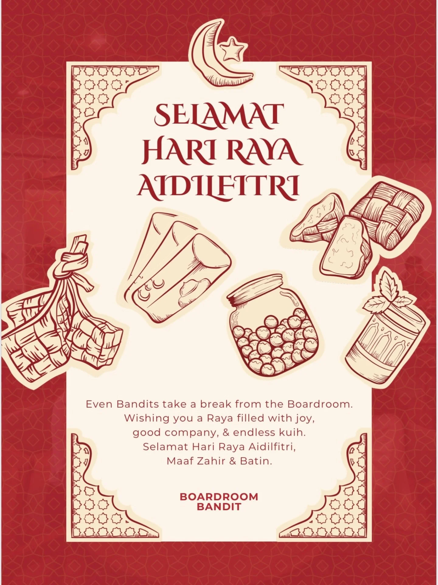 Selamat Hari Raya Aidilfitri 🌙

From our little hideout to you,
may your days be filled with warmth, good food, and even better company.

Thank you for being part of our journey. 🤍 💫