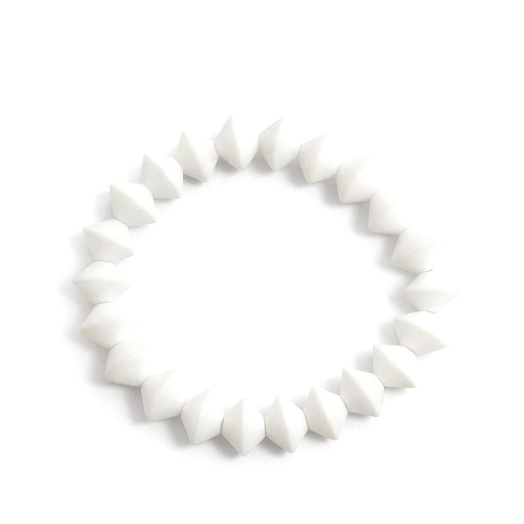 brecelet doppiconi bianco