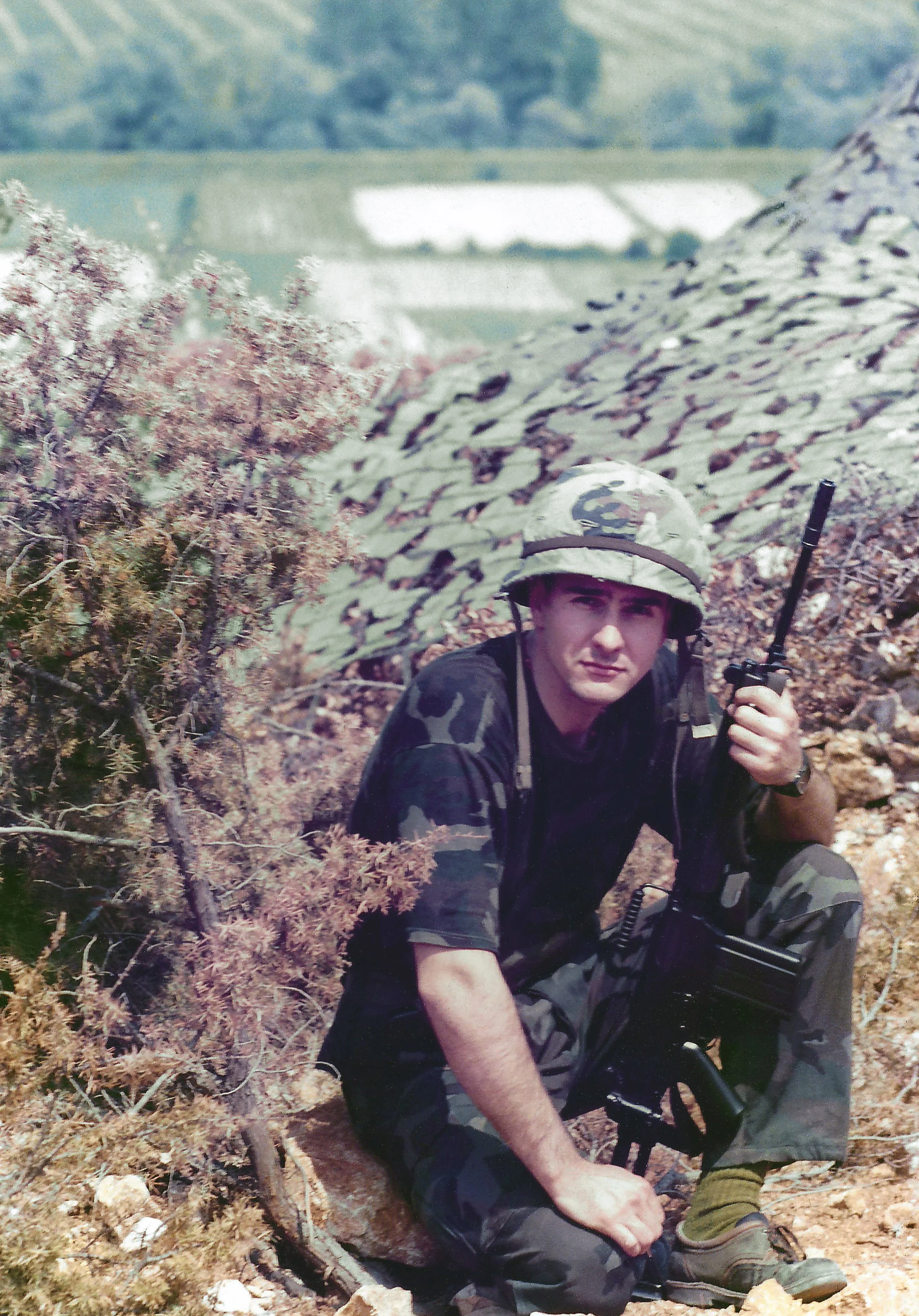 As a member of the elite 4th Split Guards Brigade of the Croatian Army during the Homeland War.