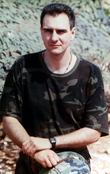 As a member of the elite 4th Split Guards Brigade of the Croatian Army during the Homeland War.