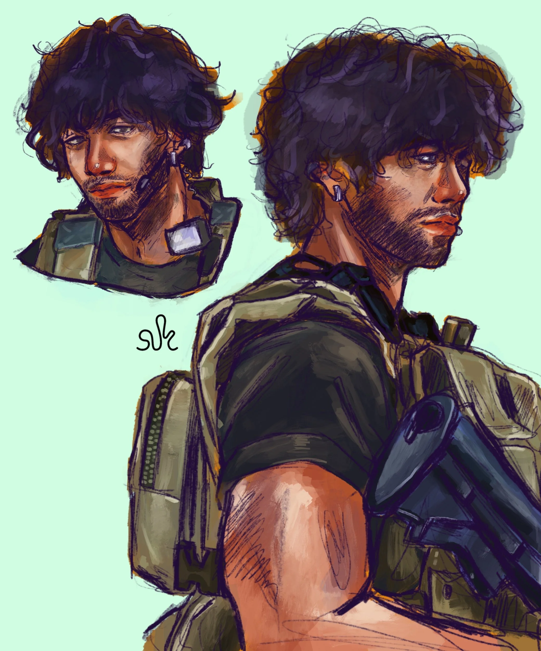 Carlos Olivera (Resident Evil 3) - Study