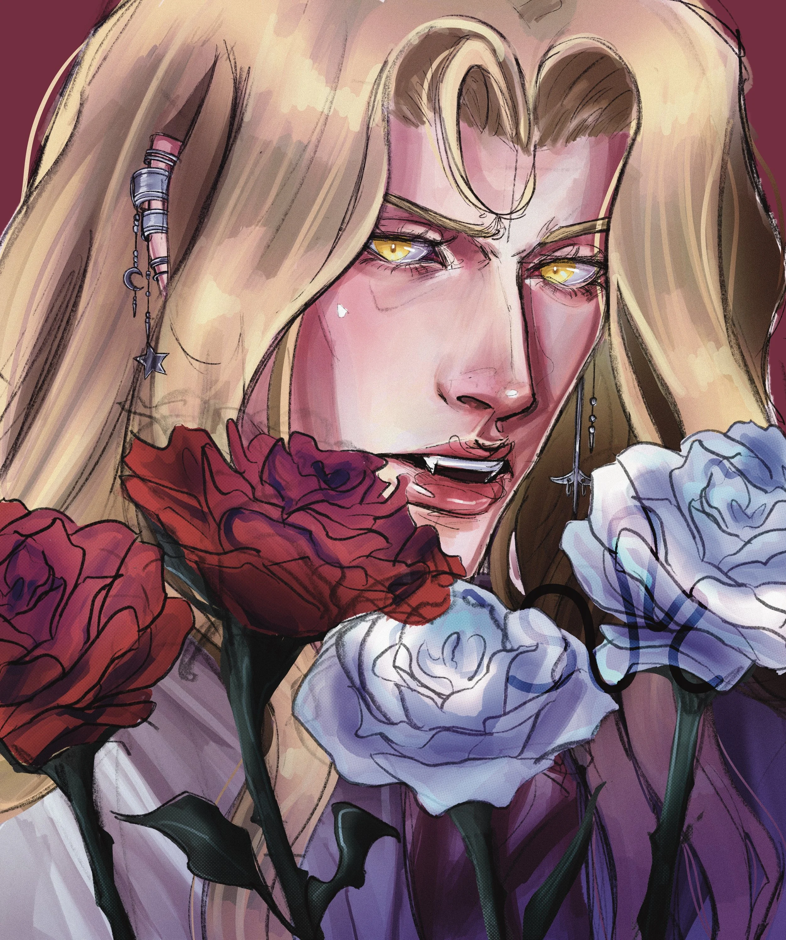 Alucard (Castlevania) - Flowers