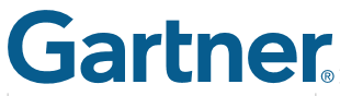 Gartner logo in blue text