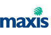 Maxis logo in blue