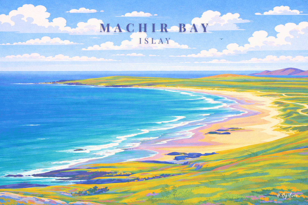 Digital Art by Heather Ogilvie Machir Bay Islay