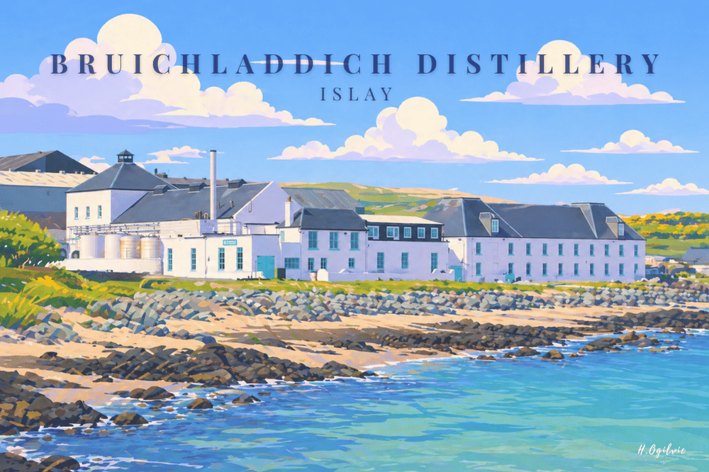 Digital Art by Heather Ogilvie Bruichladdich Distillery