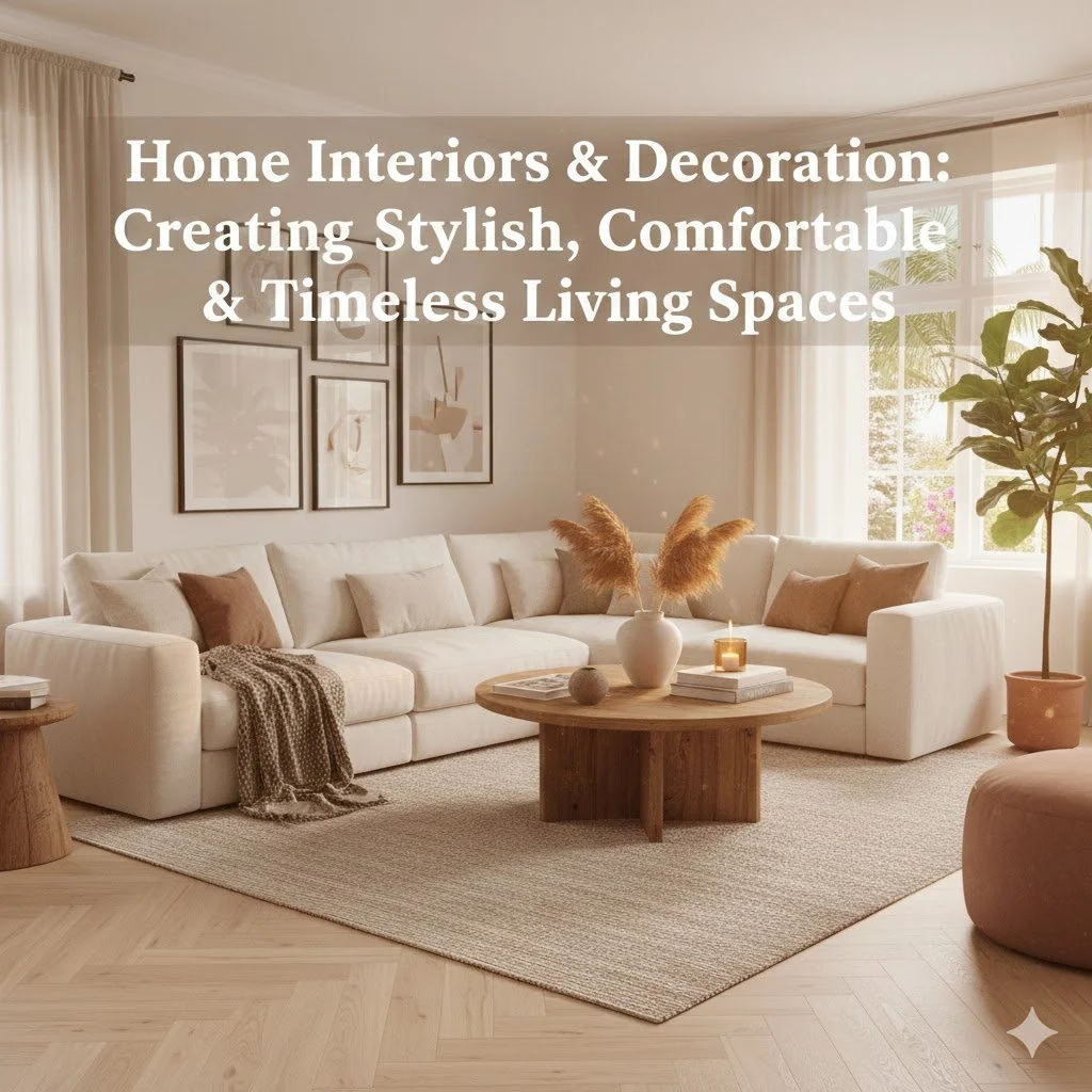 Home Interiors &amp; Decoration: Creating Stylish, Comfortable &amp; Timeless Living Spaces