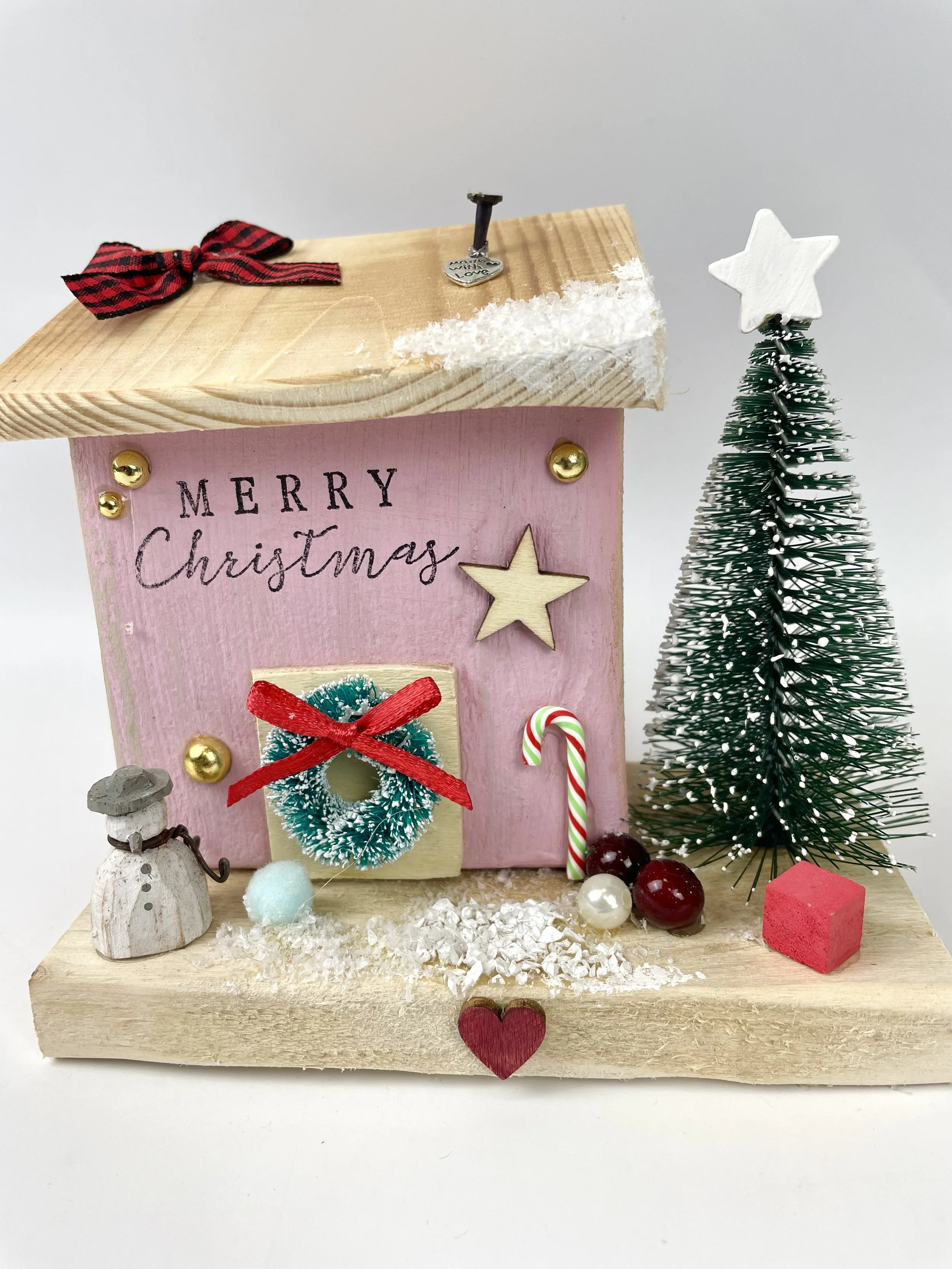 Pink Christmas House