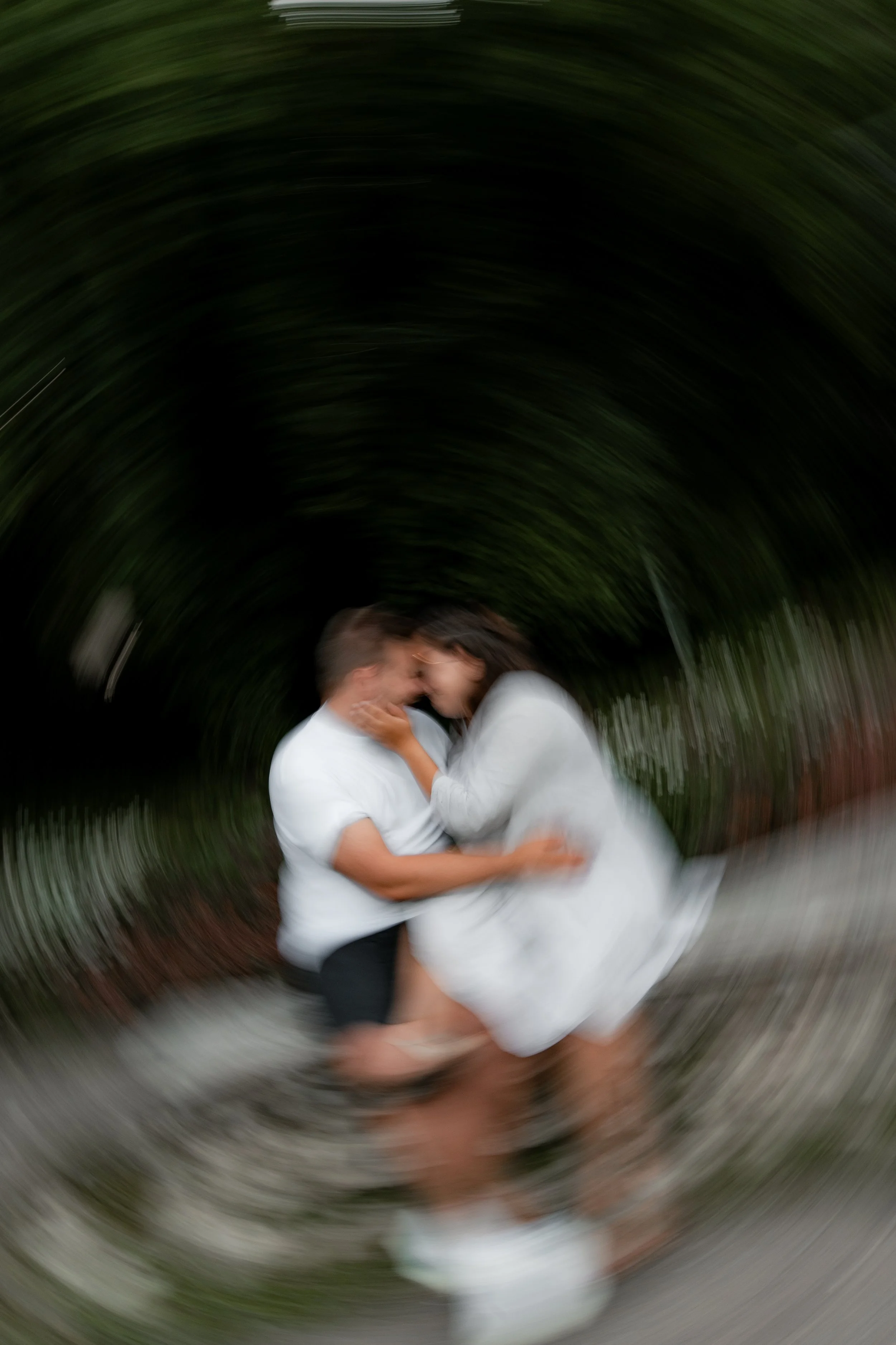 Verwischtes Paarbild