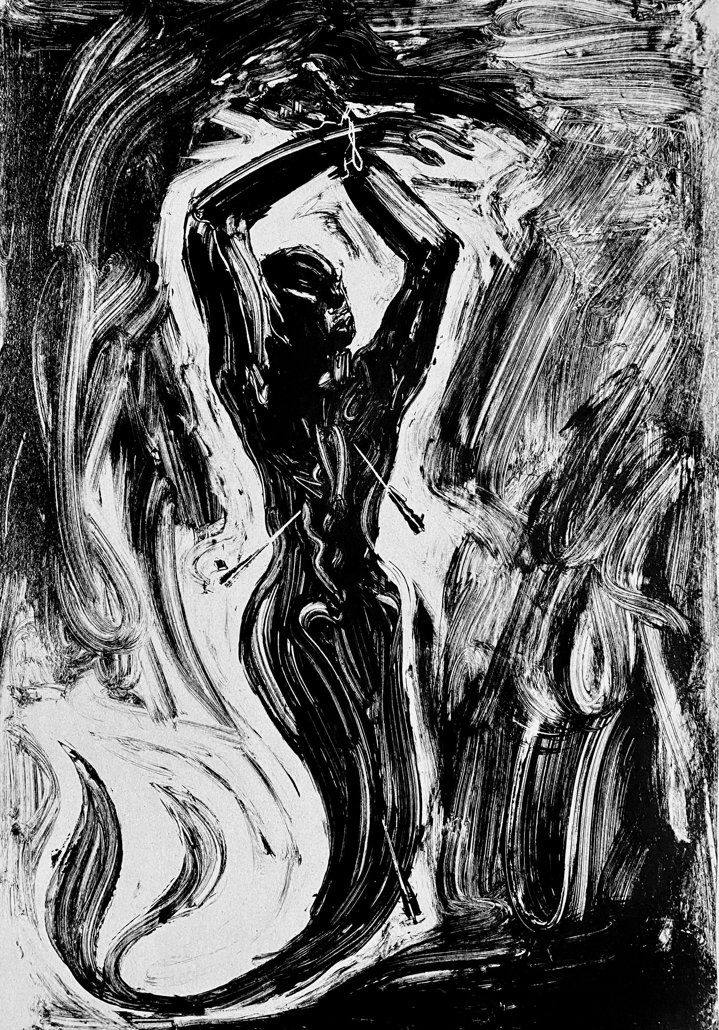 Saint Sebastian  Screenprint  70 x 100 cm  2024