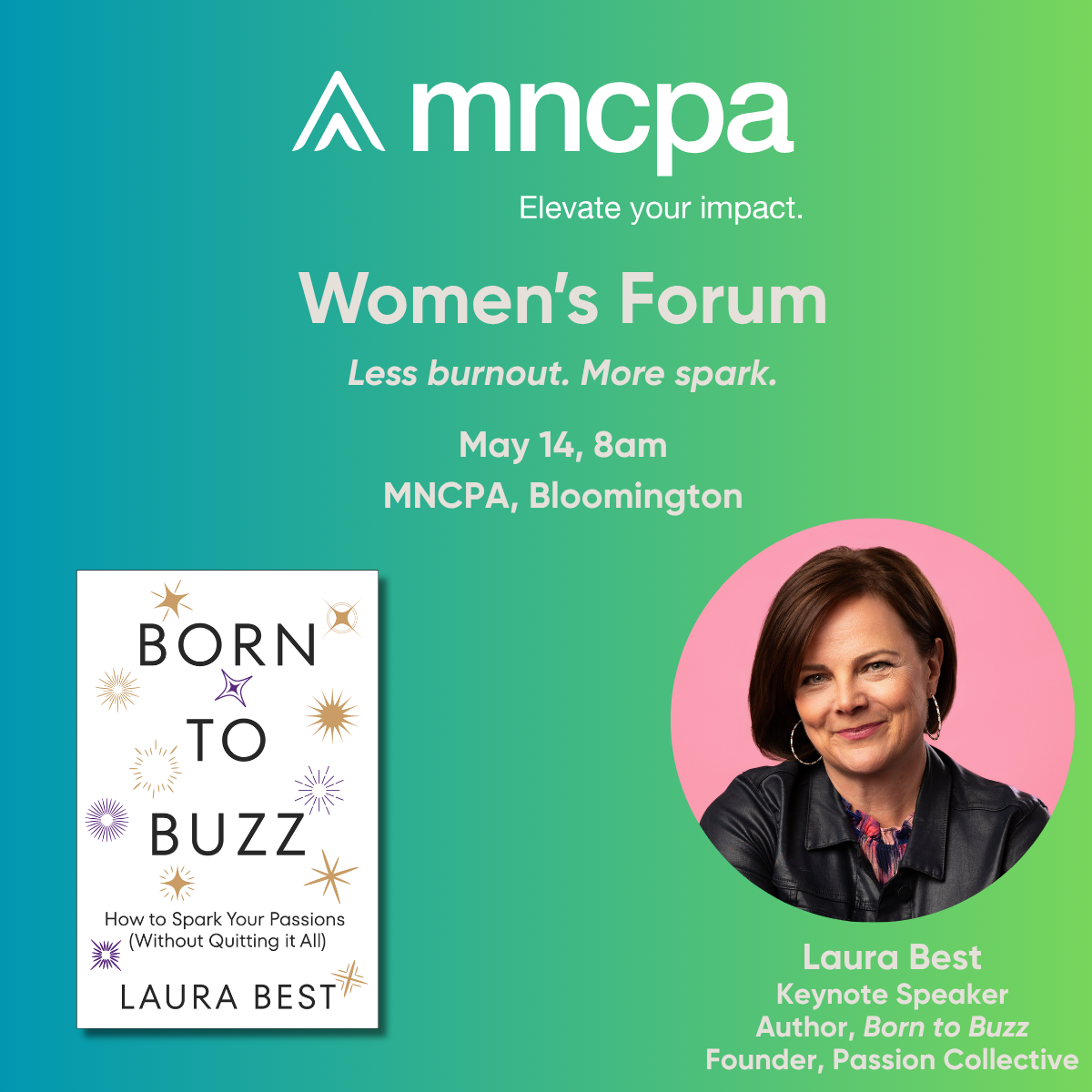 MNCPA logo and Laura Best 