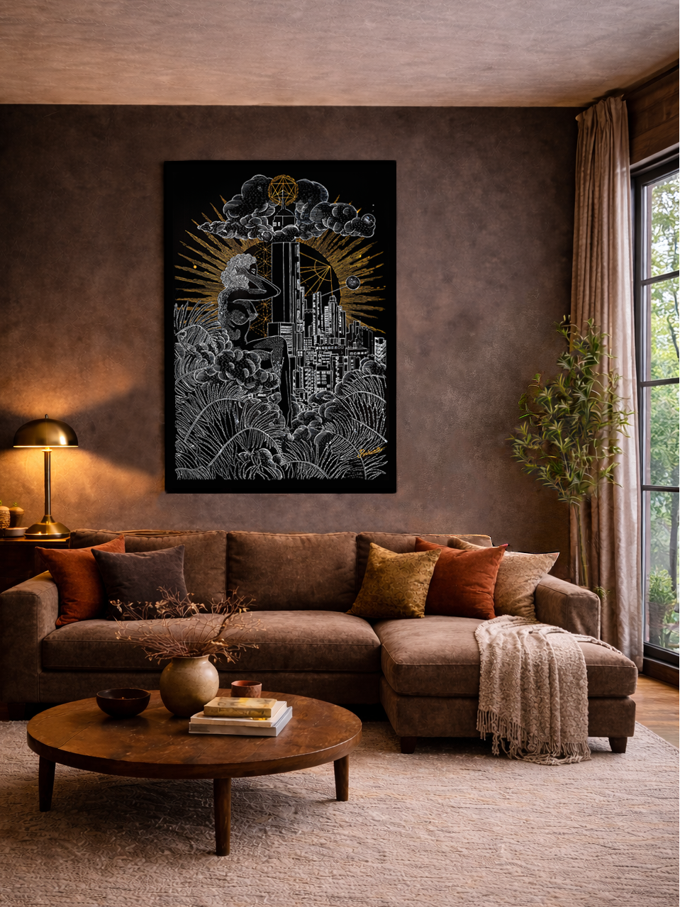 Canva "Lost between two worlds"