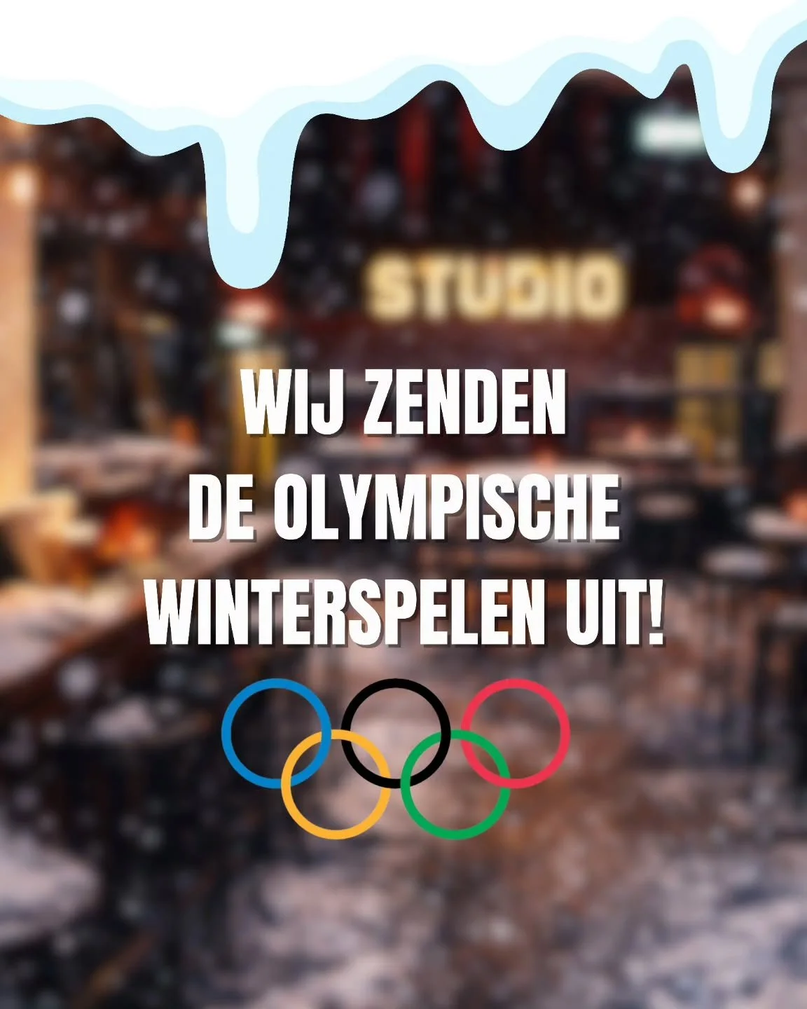 Van 6 t/m 22 februari zit je bij ons eerste rang voor de Winterspelen.

Schaatsen, shorttrack, snowboarden en alles wat we kunnen uitzenden: altijd op het scherm. ⛸️🏂

🍻 Bier in de hand
📺 Wedstrijd aan
📍 Grote Markt, Caf&eacute; Studio

Check het