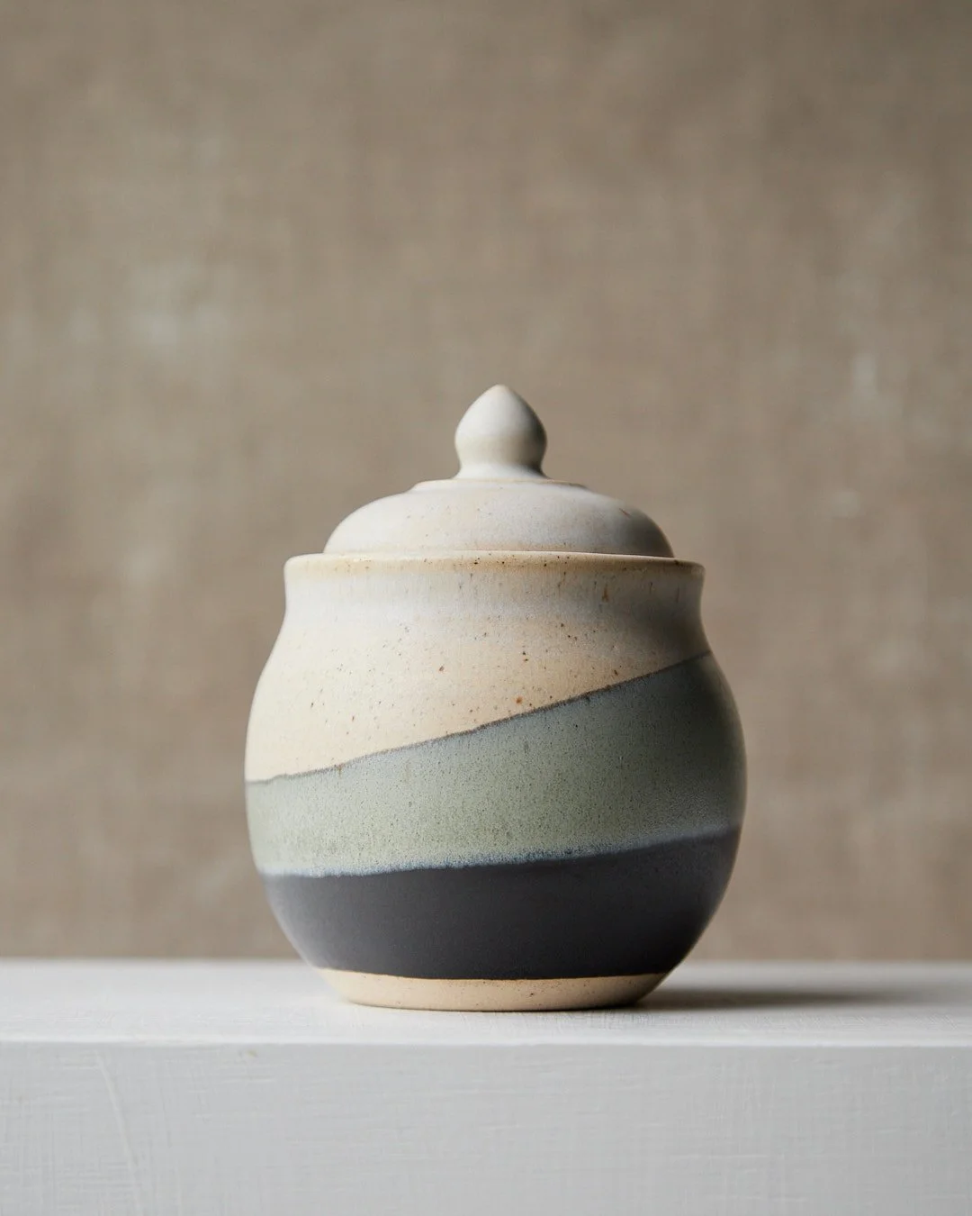 Shale Drift Lidded Jar by Cath Smith