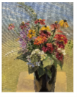 Flowers Against the Bay by Tricia Kaman