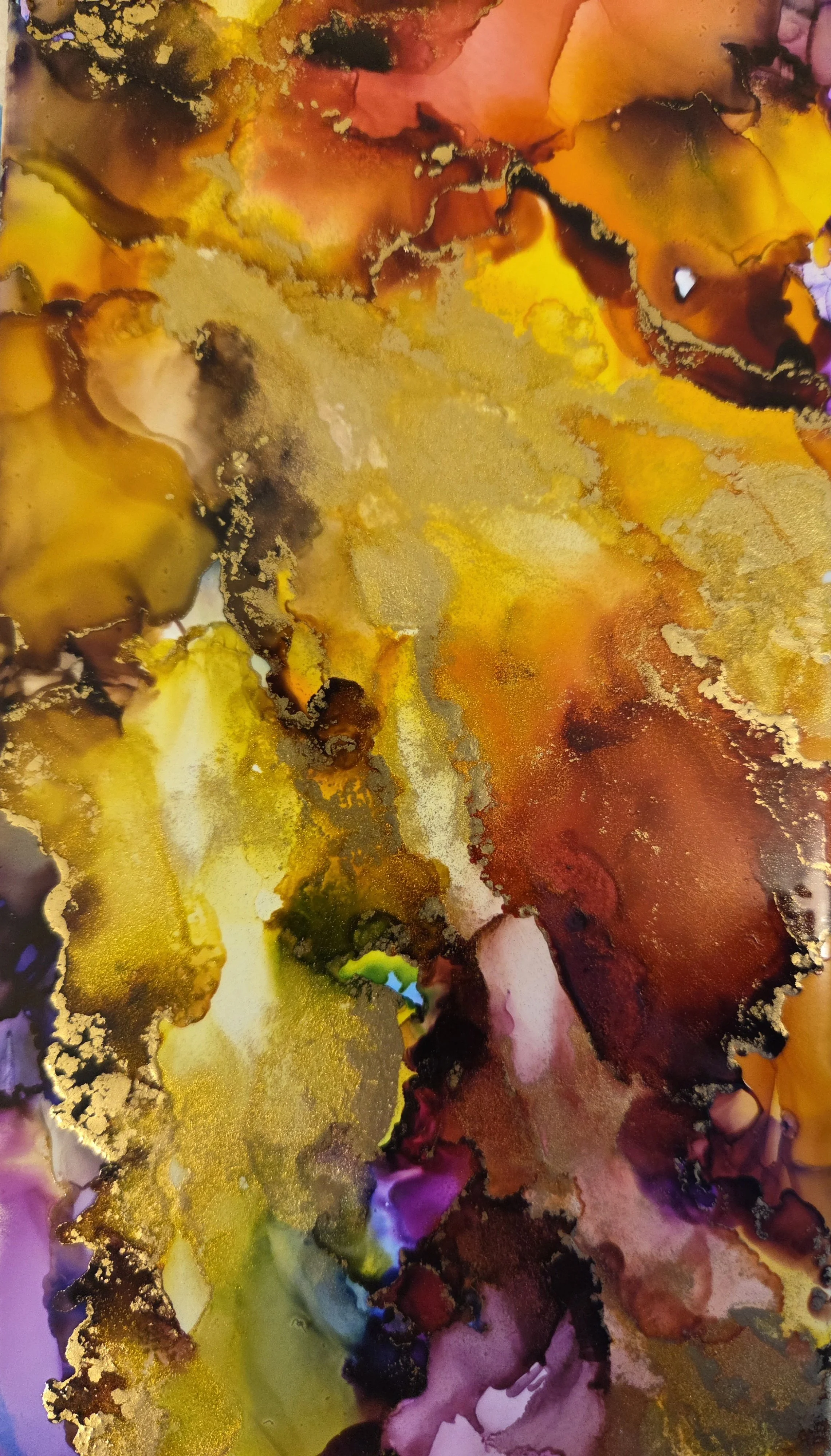 Metallic Nebula with Alcohol Inks with Pat Grace -- October 6 @ 1pm