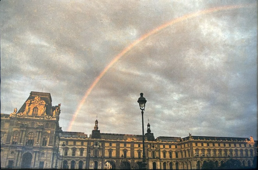 Louvre & a Rainbow by Becky Grasser