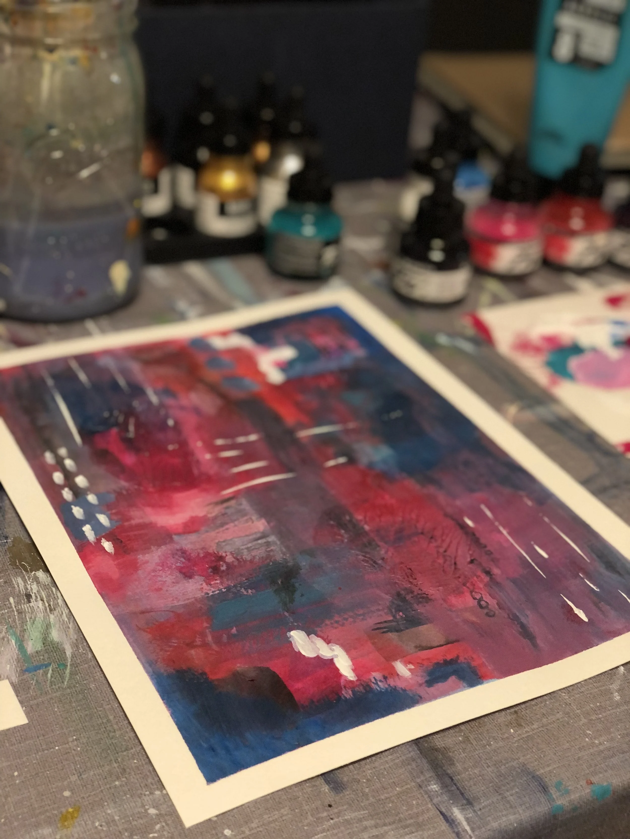 Intro to Abstract Painting w/ Julie Sheil