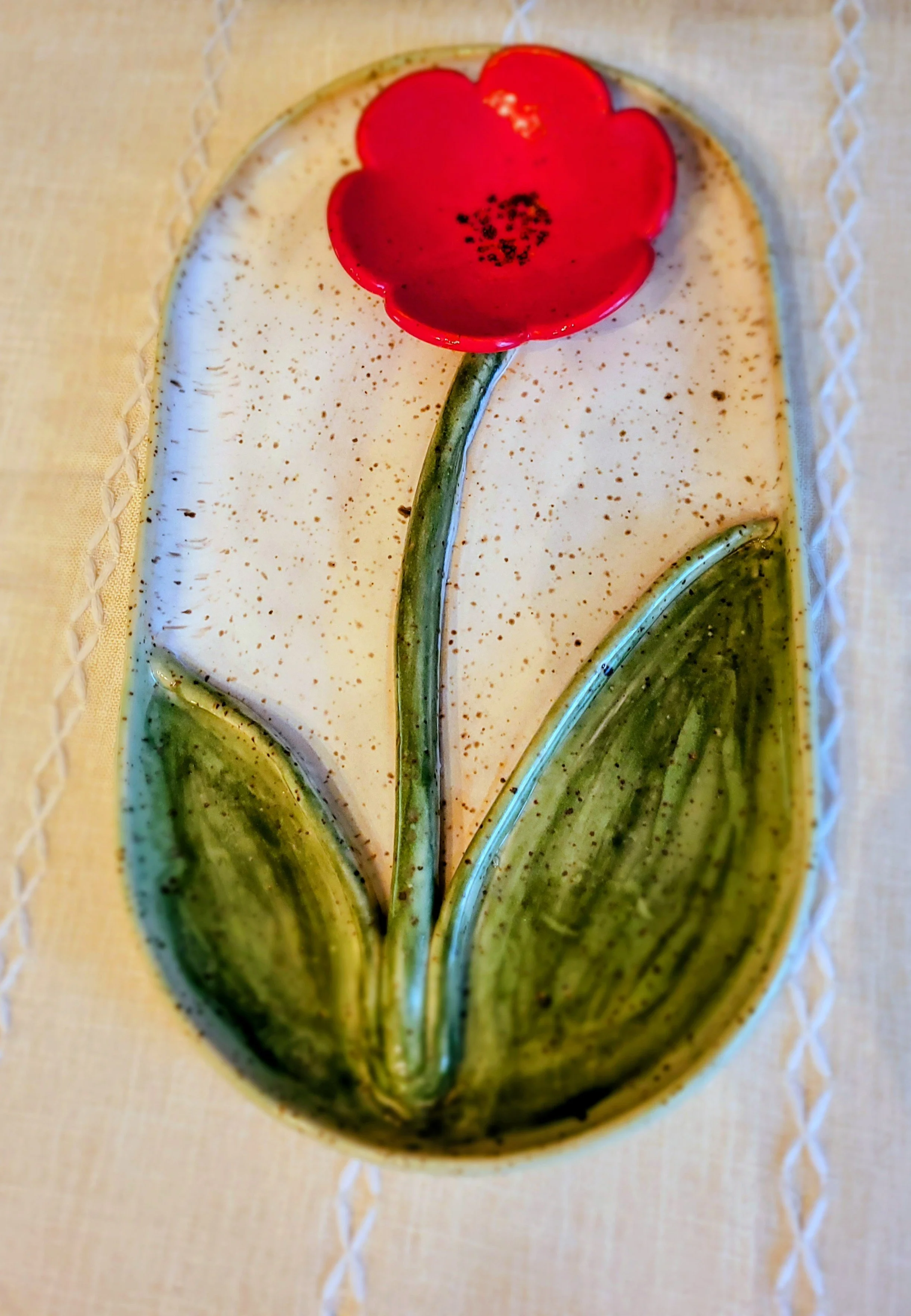 Poppy Flower Snack Platter by JoAnn Lavrisha