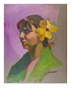 Color Study with Tropical Flower by Tricia Kaman