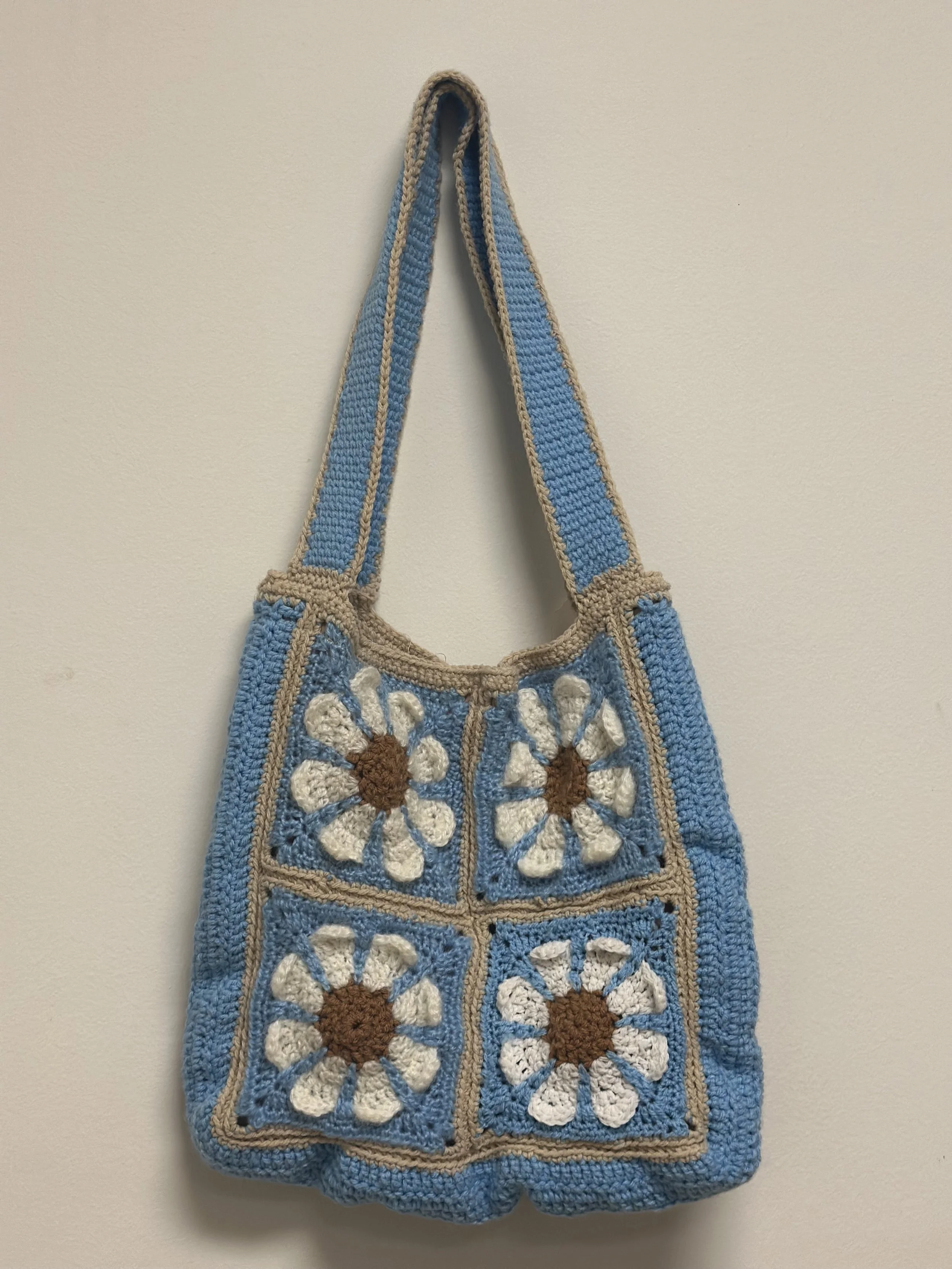 Handmade Crochet Flower Bag by Grace Klein
