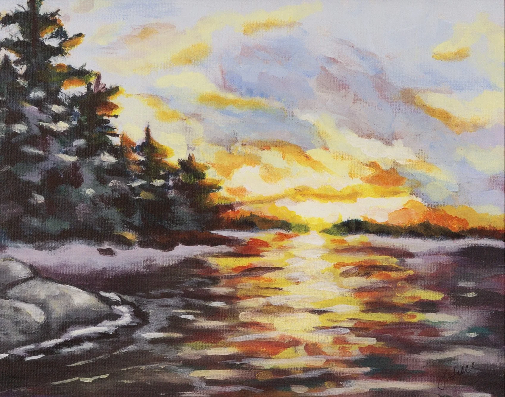 Sunset Lake by Pat Grace