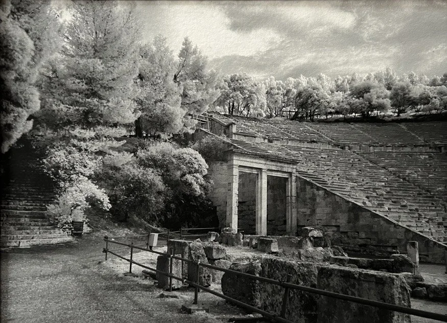 Ancient Theatre at the Asclepieion of Epidaurus by Becky Grasser