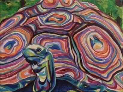 Retro Tortoise or Bird 2 class series Acrylic painting class with Tanya2.jpg