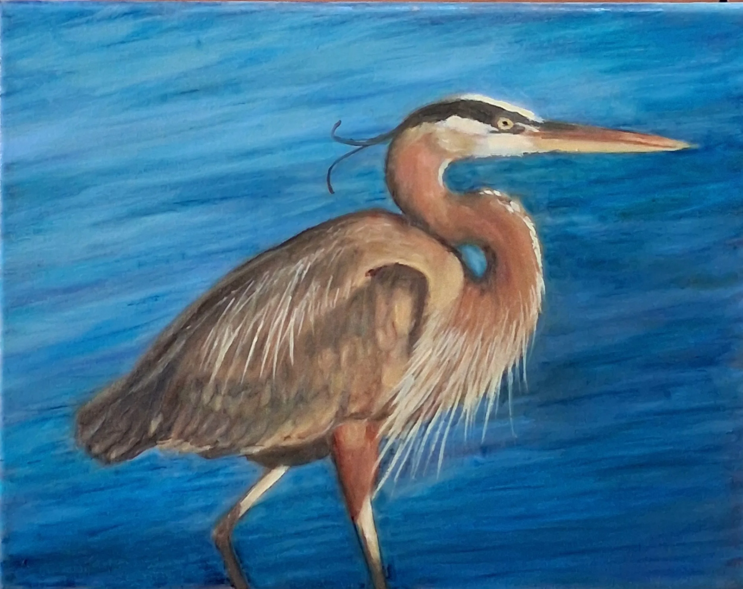 Blue Heron  by Ann Dumont