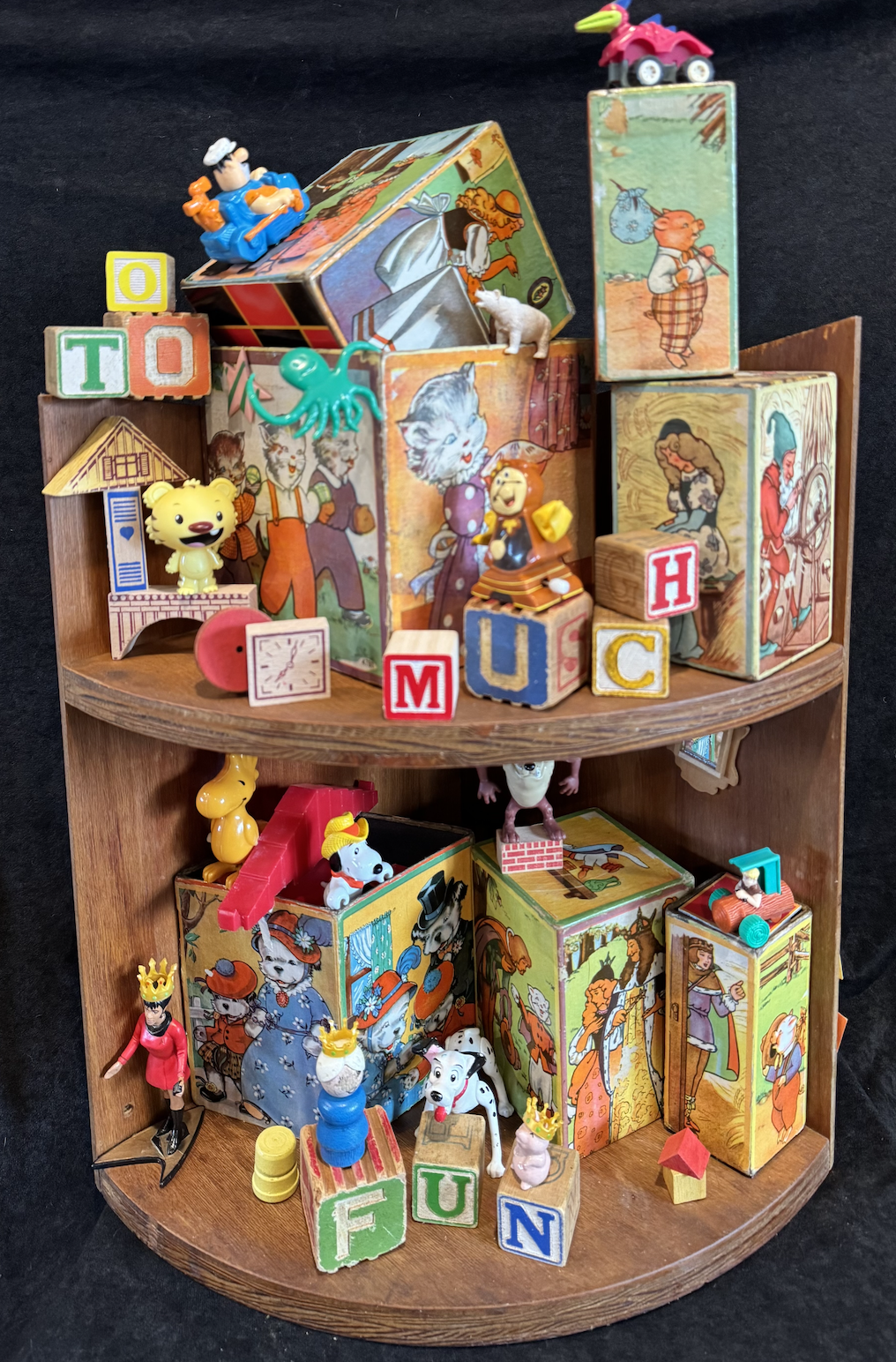 Toy Shelf Shenanigans by Luanne Bole-Becker