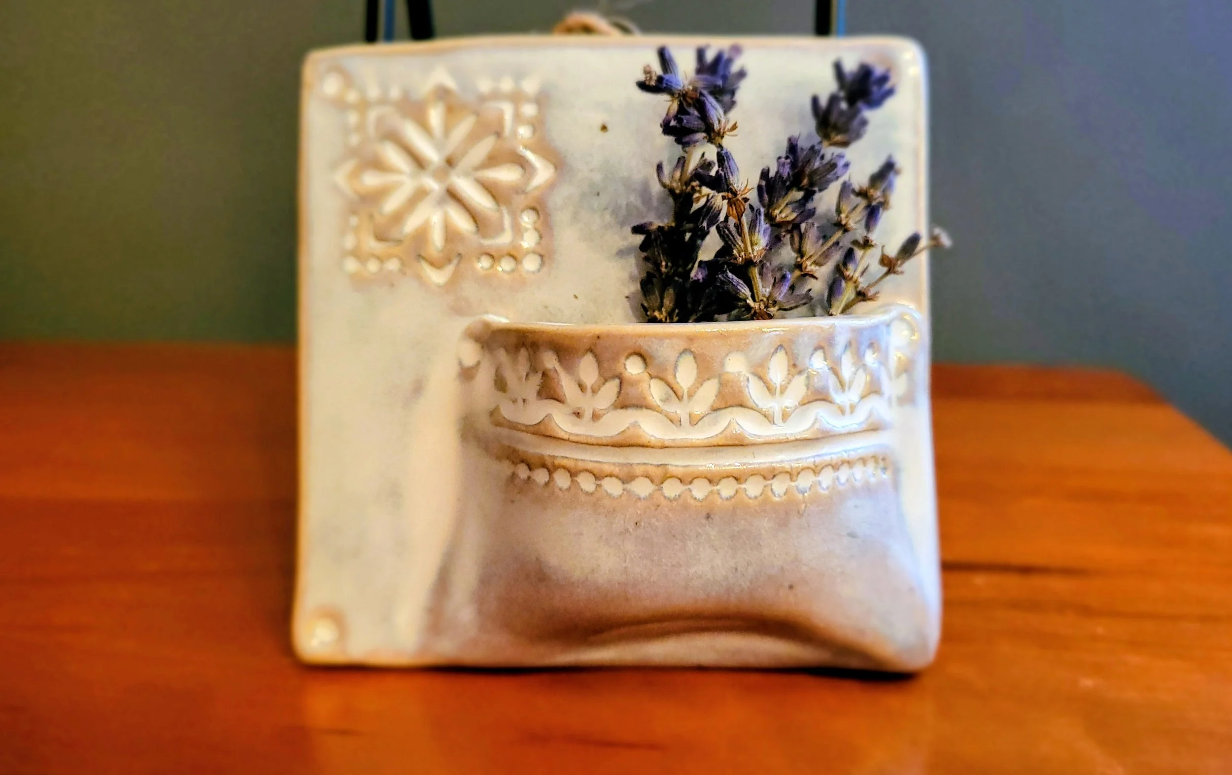 Lavender Wall Pockets by JoAnn Lavrisha